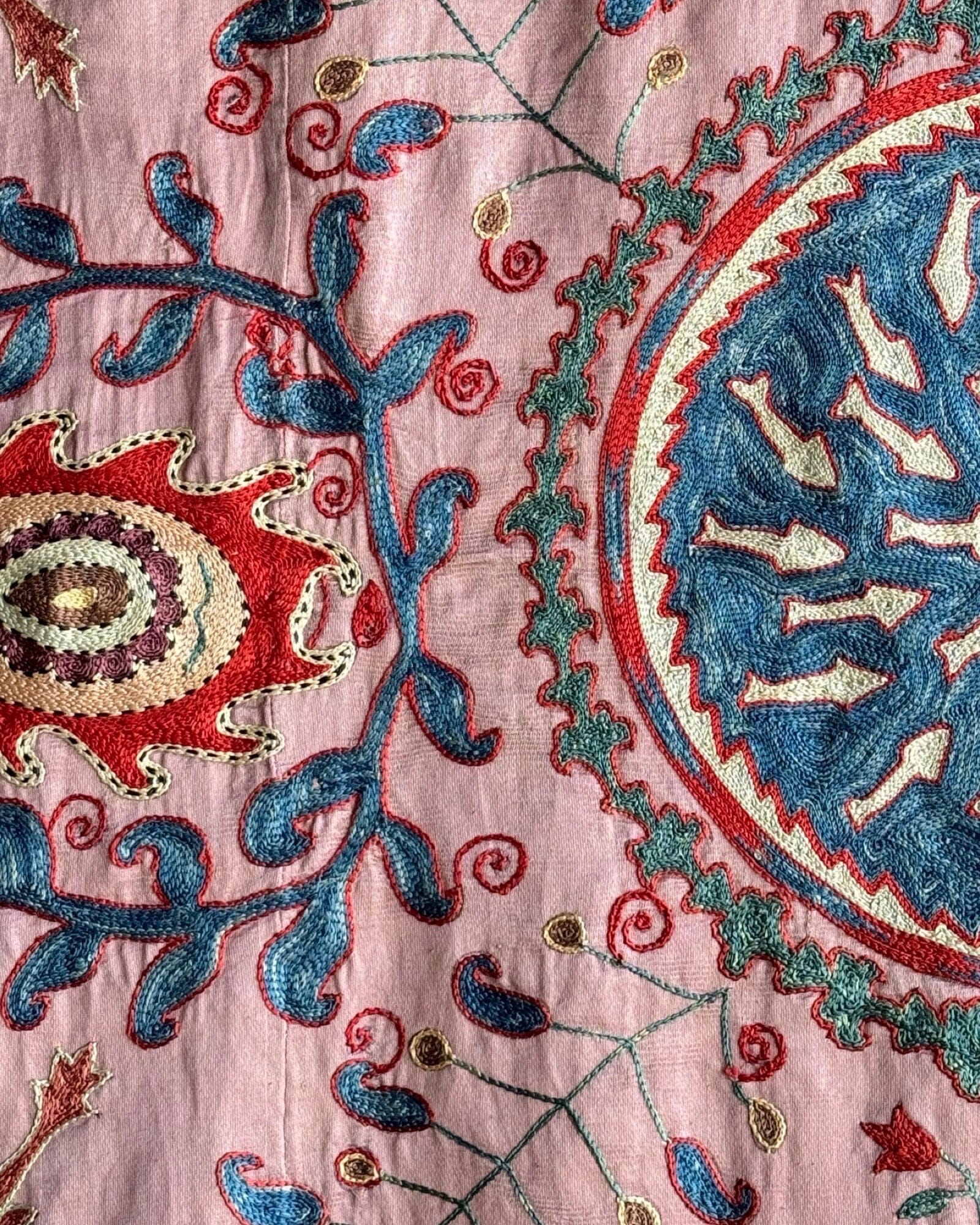 Hand Stitched Suzani (CSSU083724 | 63 x 82") Suzani Aziz Suzani