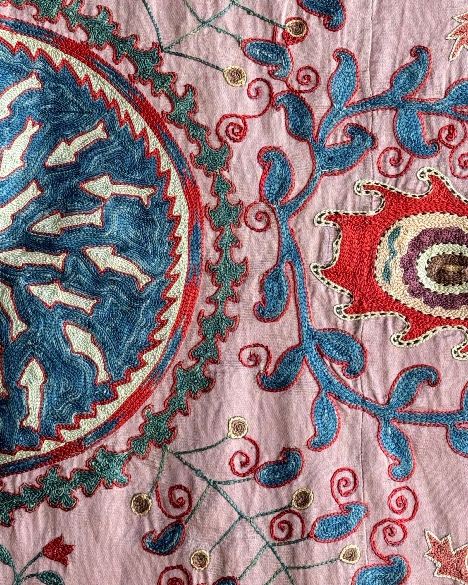 Hand Stitched Suzani (CSSU083724 | 63 x 82") Suzani Aziz Suzani
