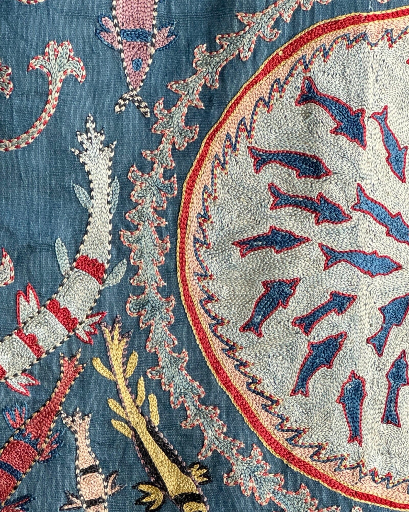 Hand Stitched Suzani (CSSU084324 | 63 x 82") Suzani Aziz Suzani