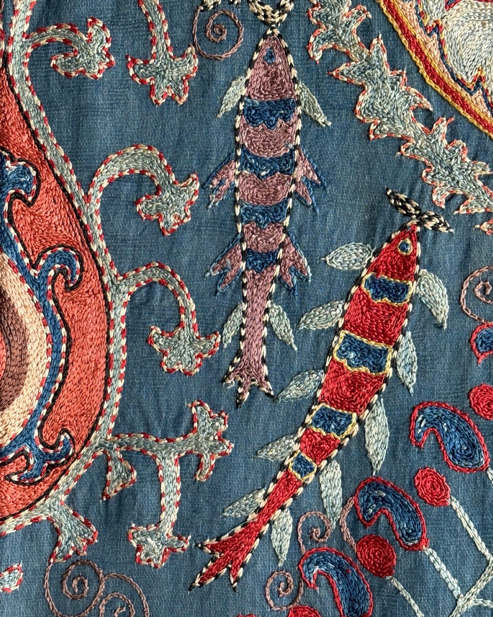 Hand Stitched Suzani (CSSU084324 | 63 x 82") Suzani Aziz Suzani