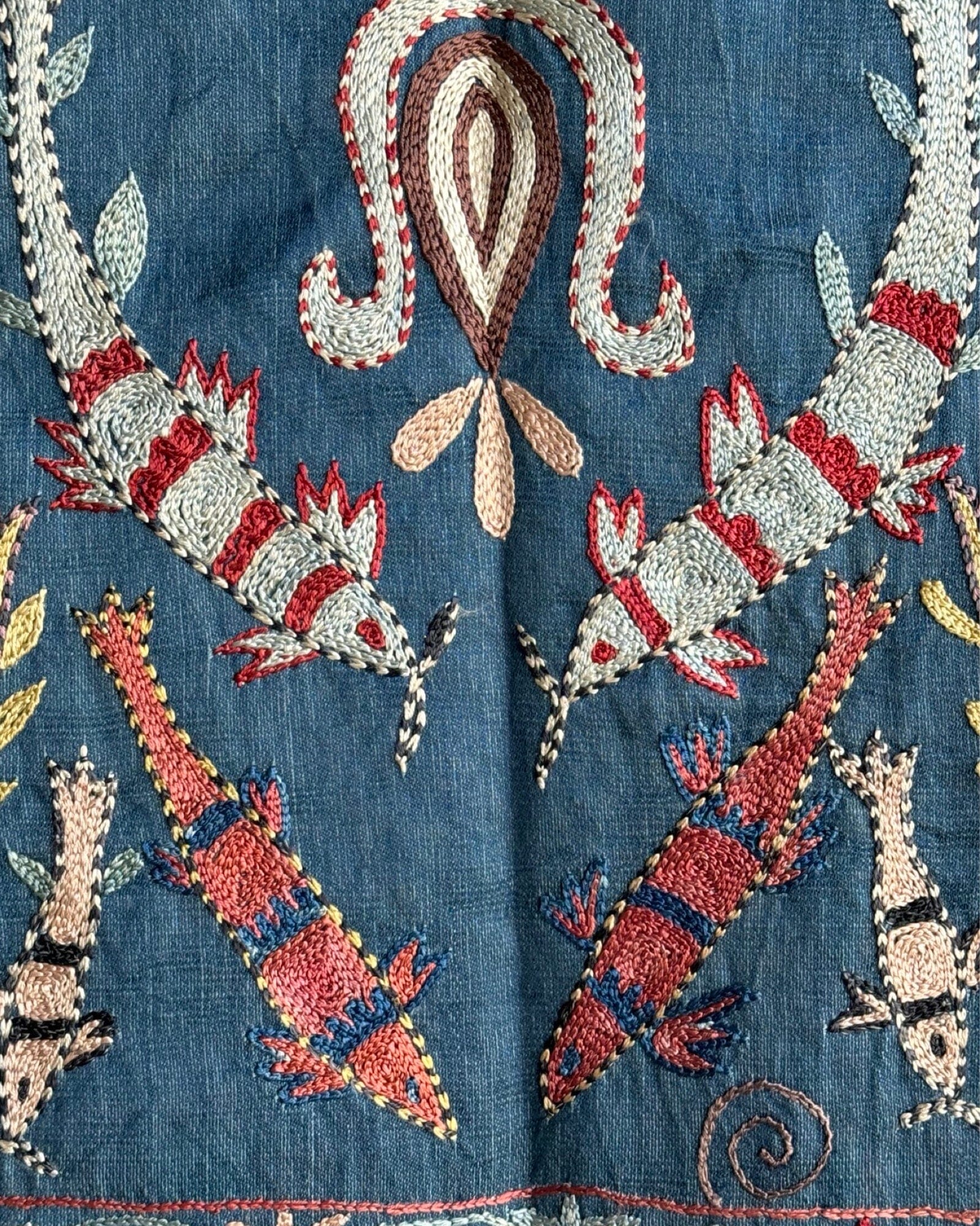 Hand Stitched Suzani (CSSU084324 | 63 x 82") Suzani Aziz Suzani