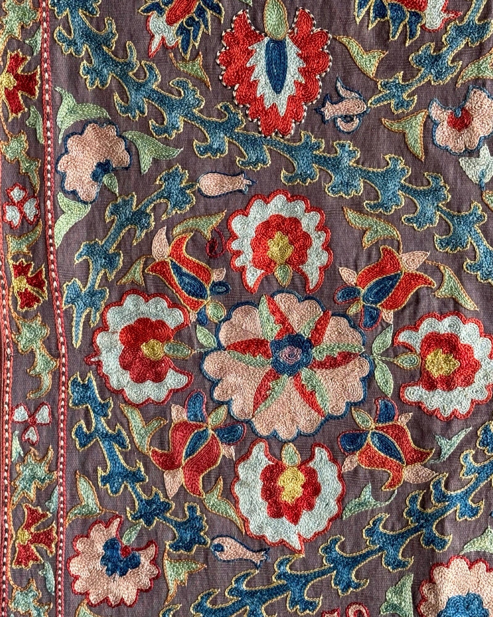 Hand Stitched Suzani (CSSU084424 | 64x79.5") Suzani Aziz Suzani