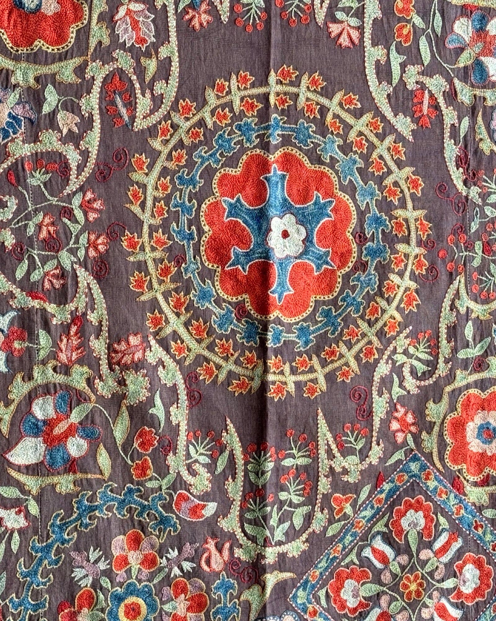 Hand Stitched Suzani (CSSU084424 | 64x79.5") Suzani Aziz Suzani