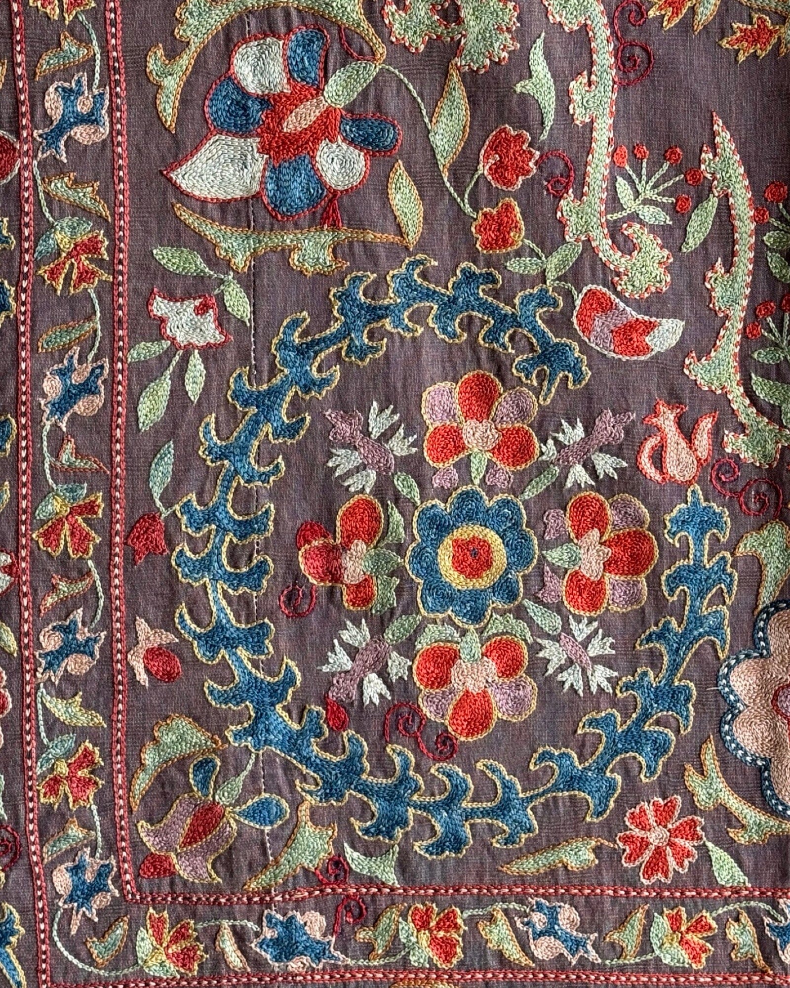 Hand Stitched Suzani (CSSU084424 | 64x79.5") Suzani Aziz Suzani
