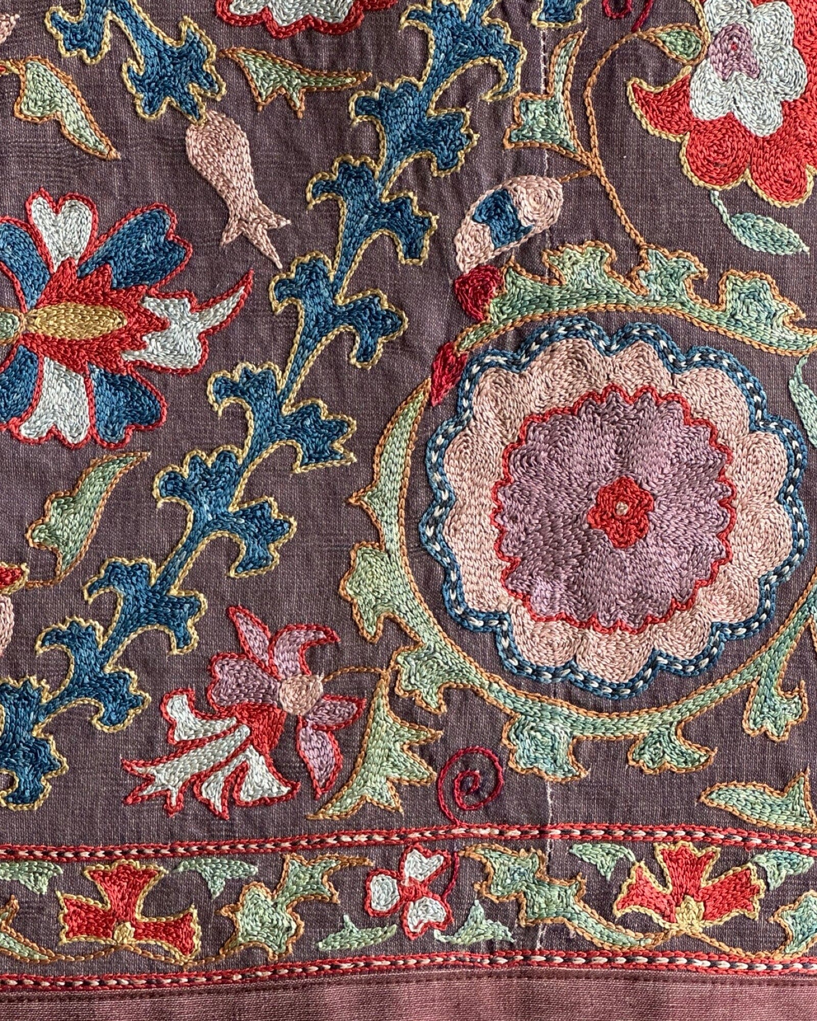 Hand Stitched Suzani (CSSU084424 | 64x79.5") Suzani Aziz Suzani