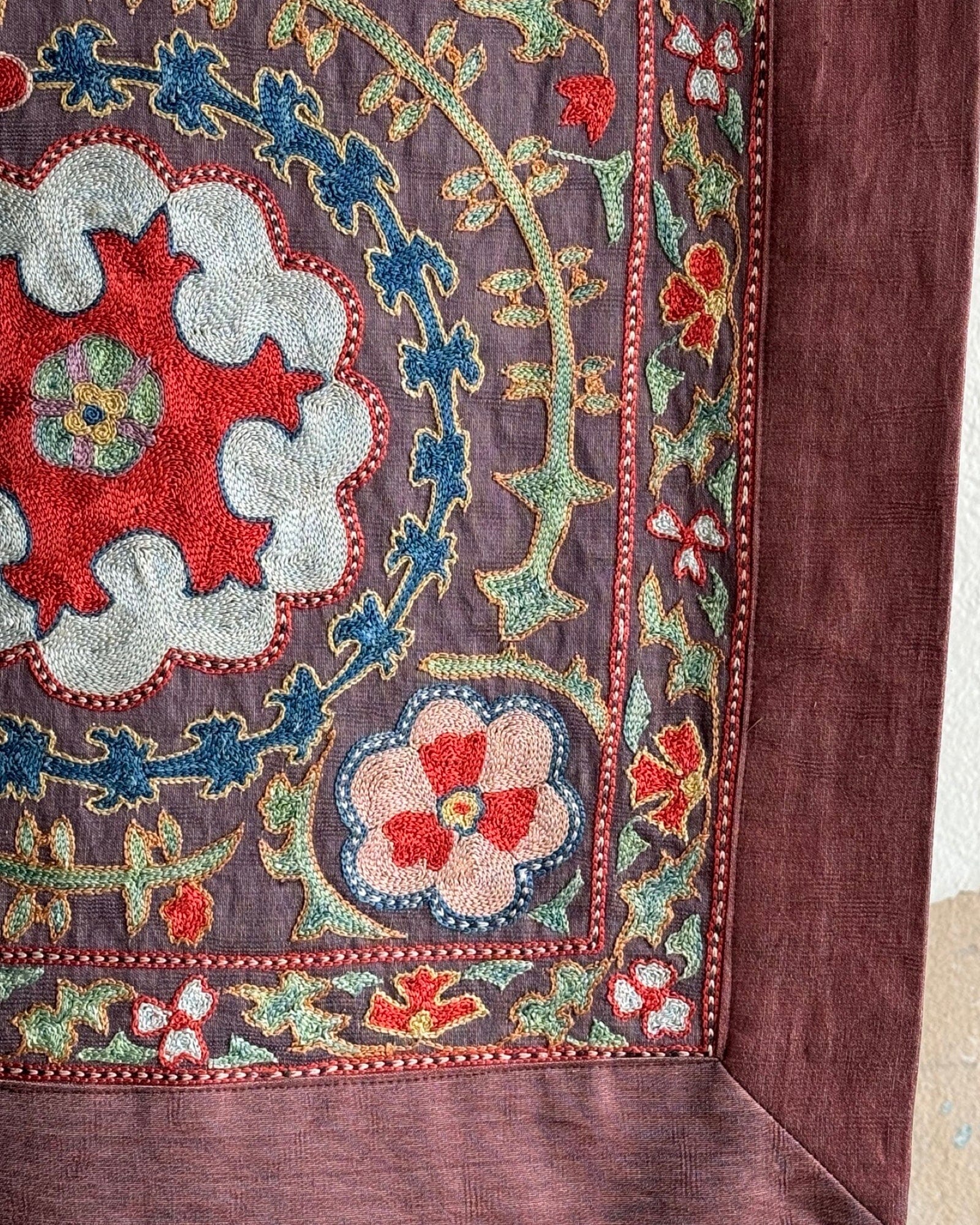 Hand Stitched Suzani (CSSU084424 | 64x79.5") Suzani Aziz Suzani