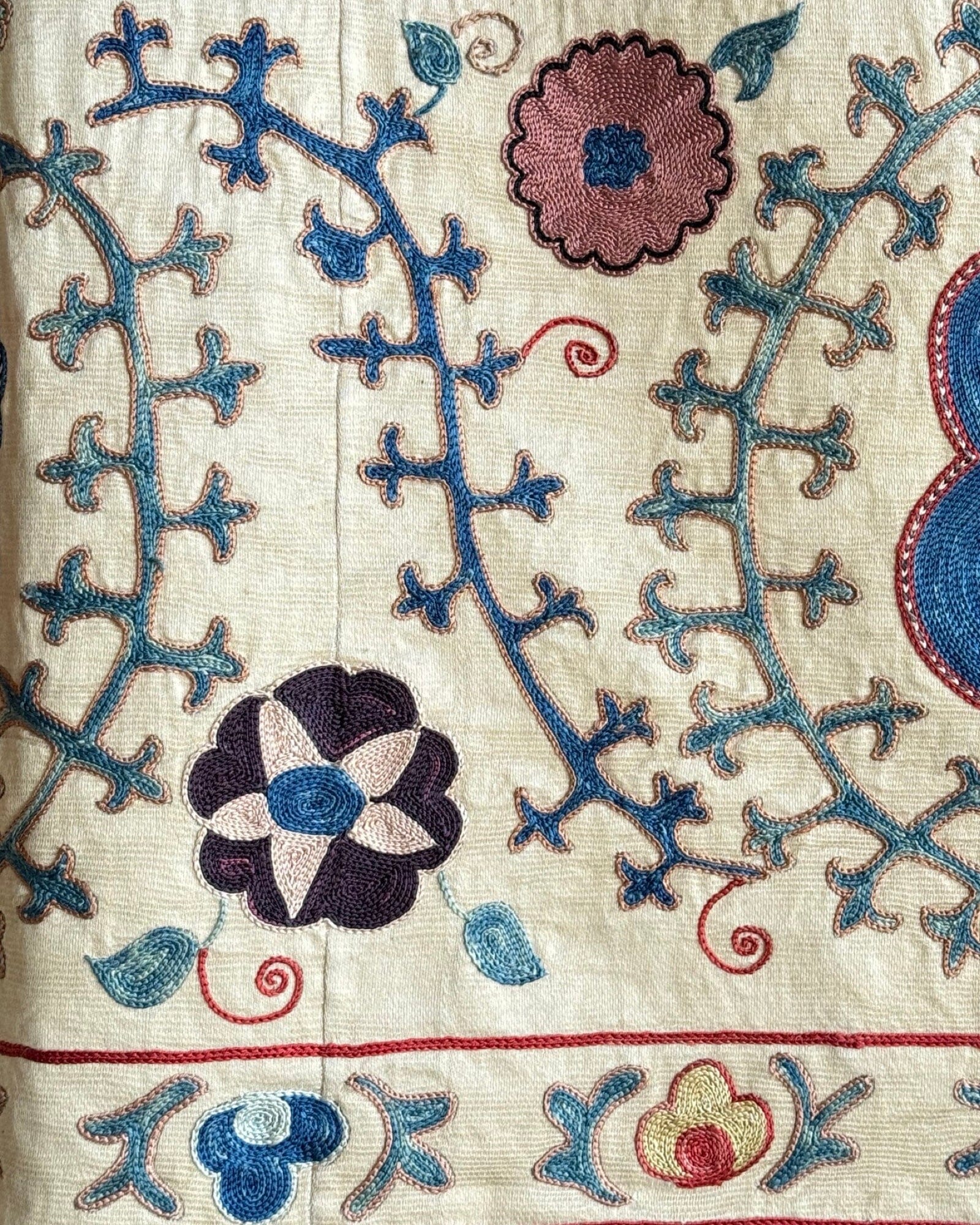 Hand Stitched Suzani (CSSU085024 | 52.5x73.5" ) Suzani Aziz Suzani