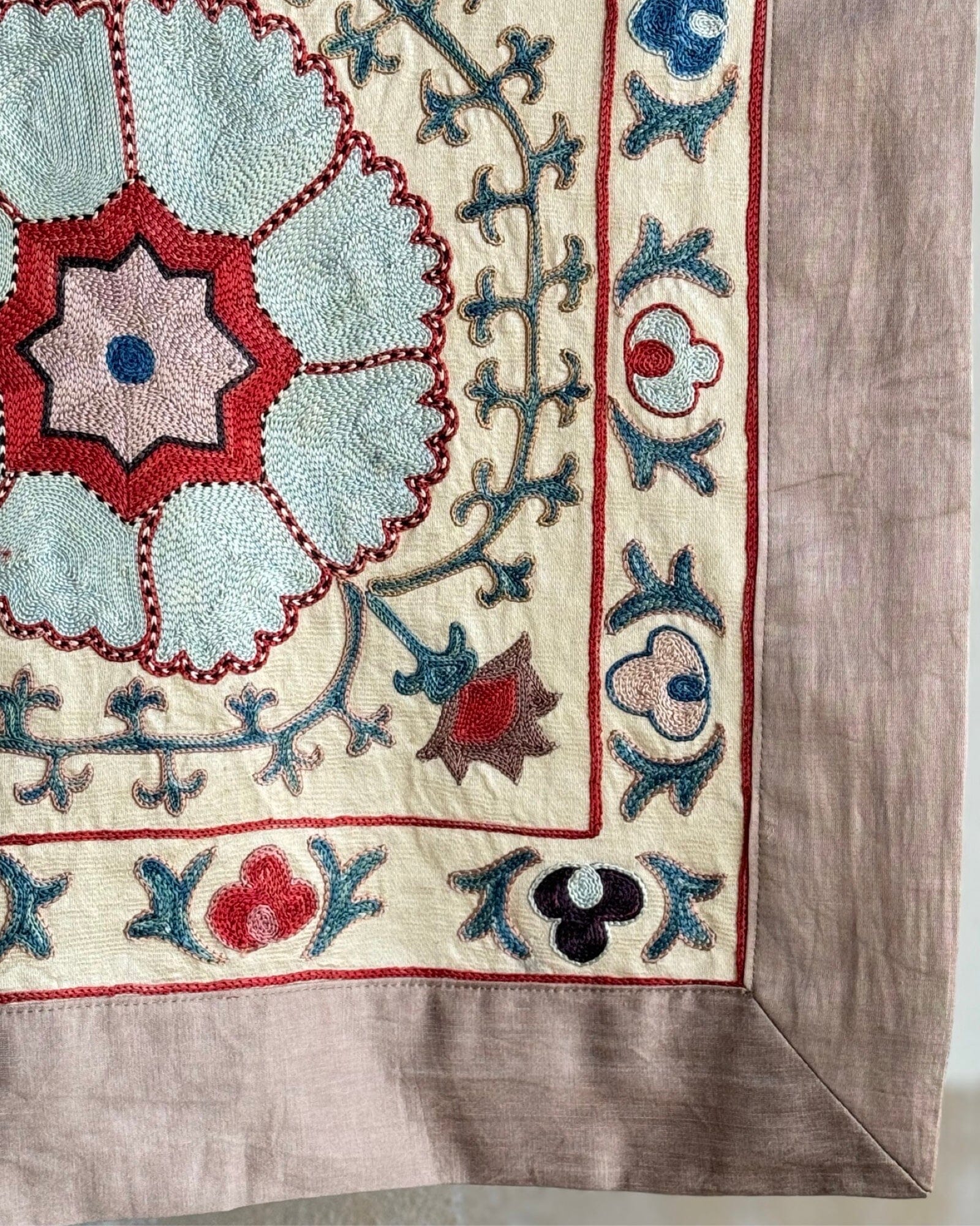 Hand Stitched Suzani (CSSU085024 | 52.5x73.5" ) Suzani Aziz Suzani