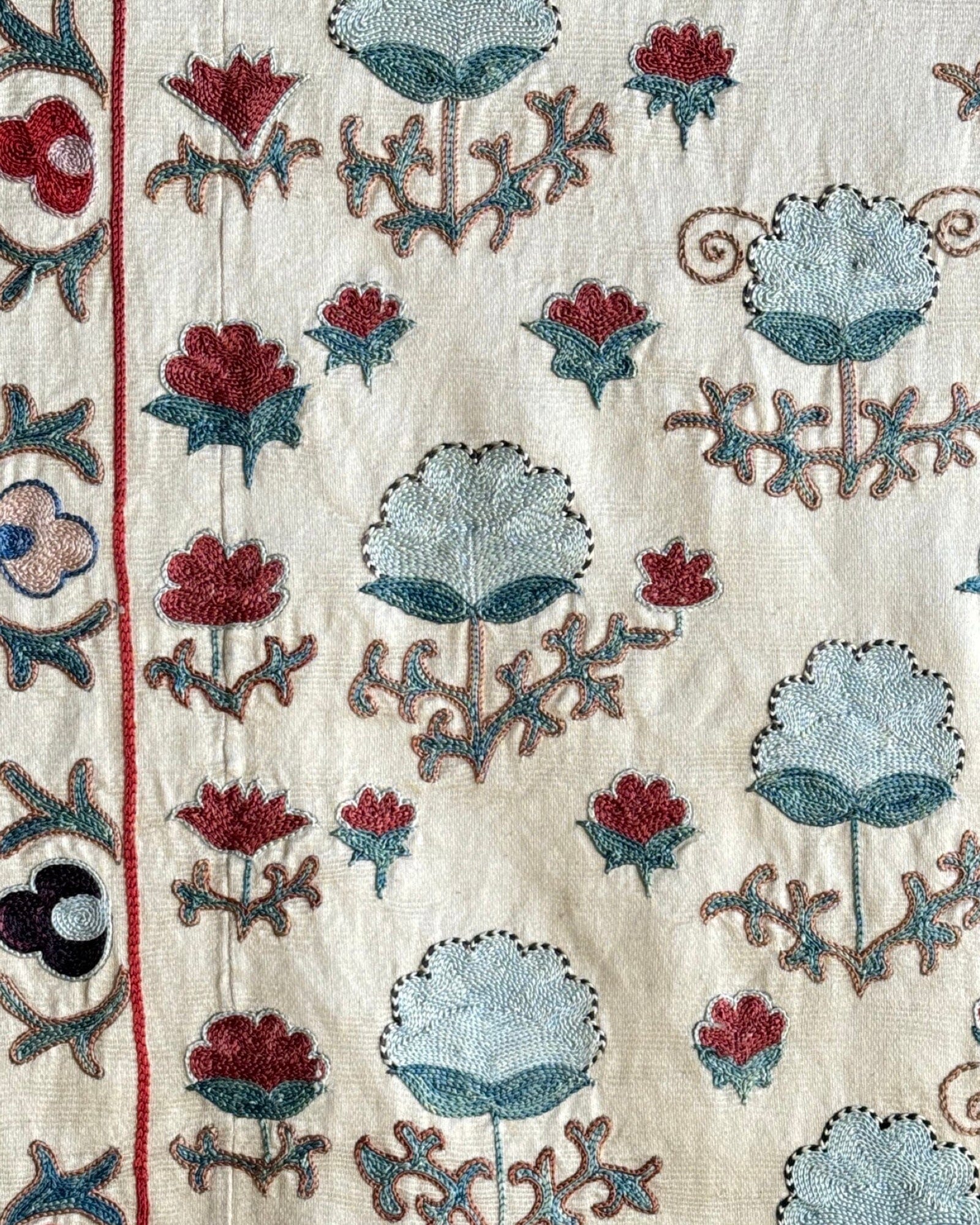 Hand Stitched Suzani (CSSU085024 | 52.5x73.5" ) Suzani Aziz Suzani