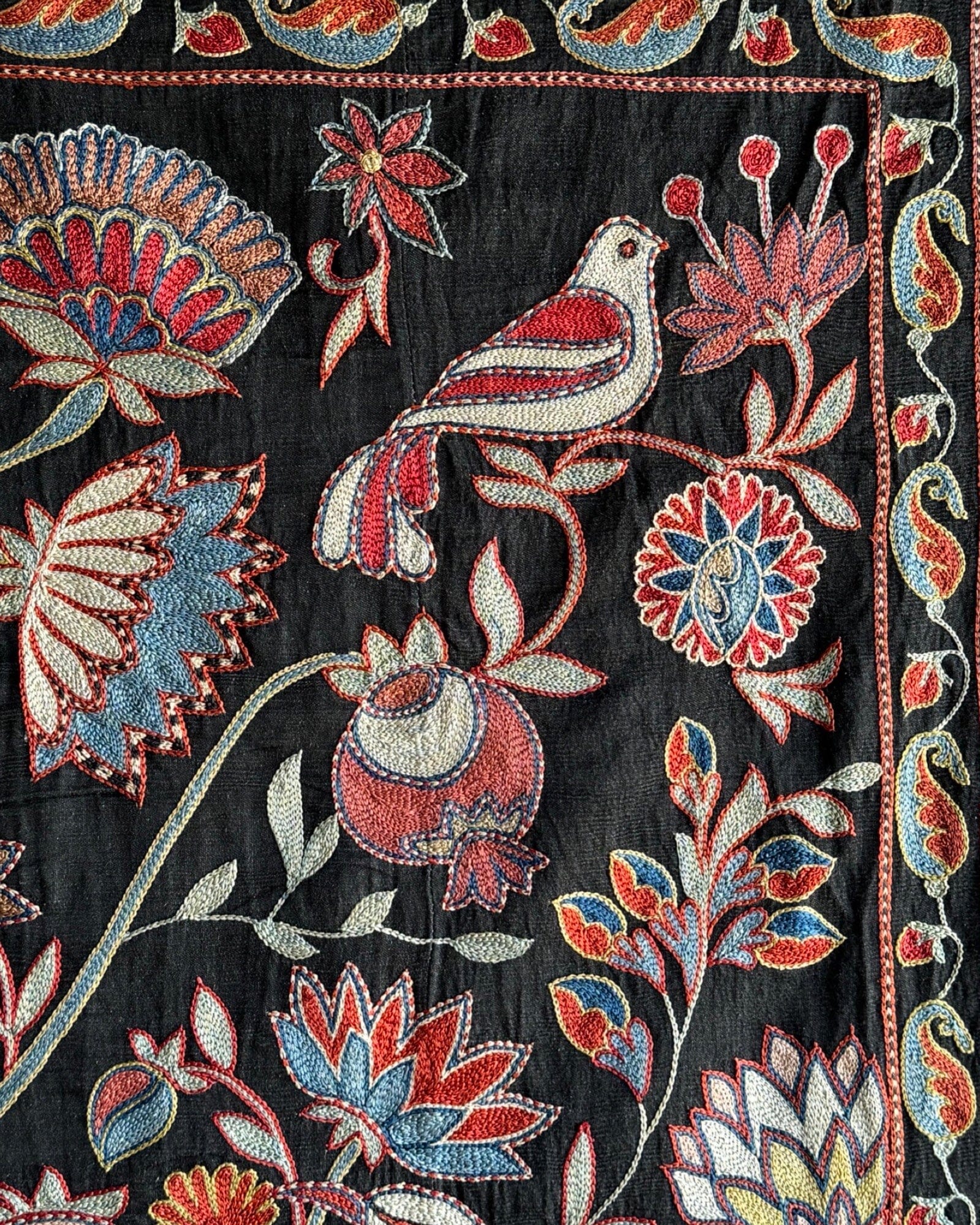 Hand Stitched Suzani (CSSU085824 | 48x86") Suzani Aziz Suzani