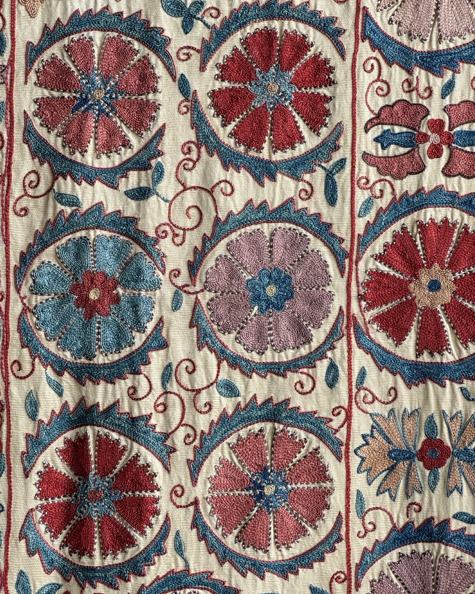 Hand Stitched Suzani (CSSU086224 | 61 x 89") Suzani Aziz Suzani