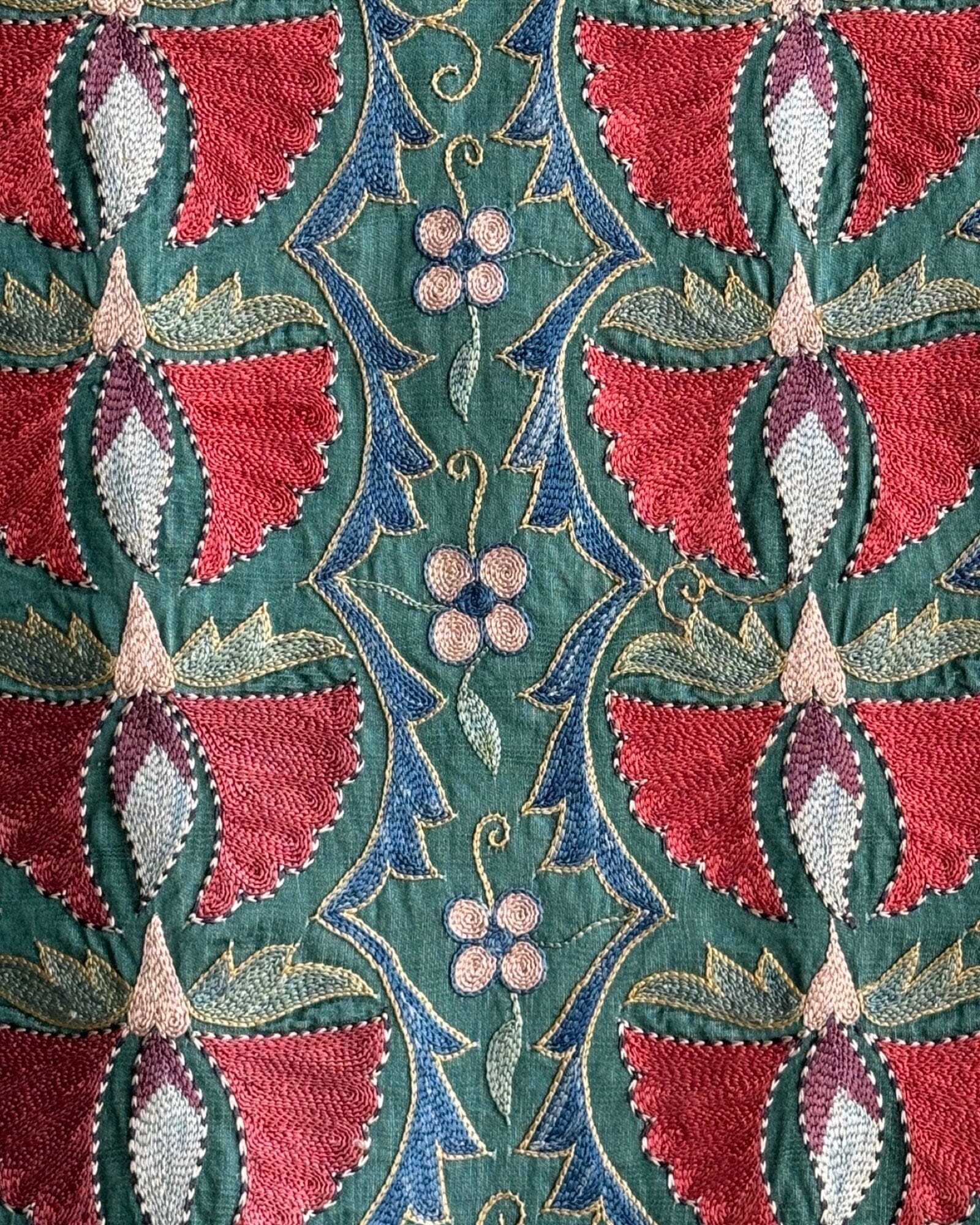 Hand Stitched Suzani (CSSU087524 | 84 x 109") Suzani Aziz Suzani