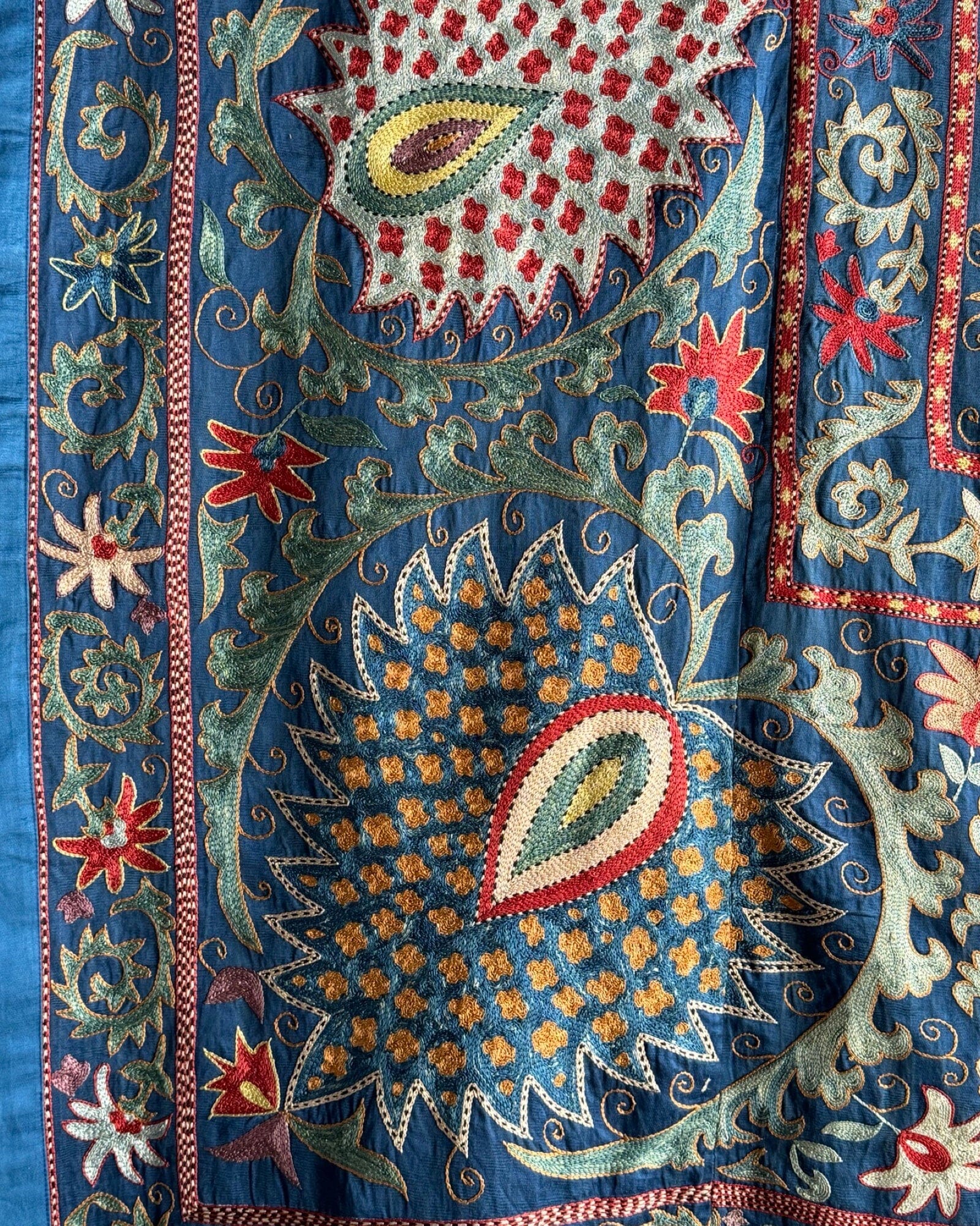 Hand Stitched Suzani (CSSU087624 | 82 x 108") Suzani Aziz Suzani