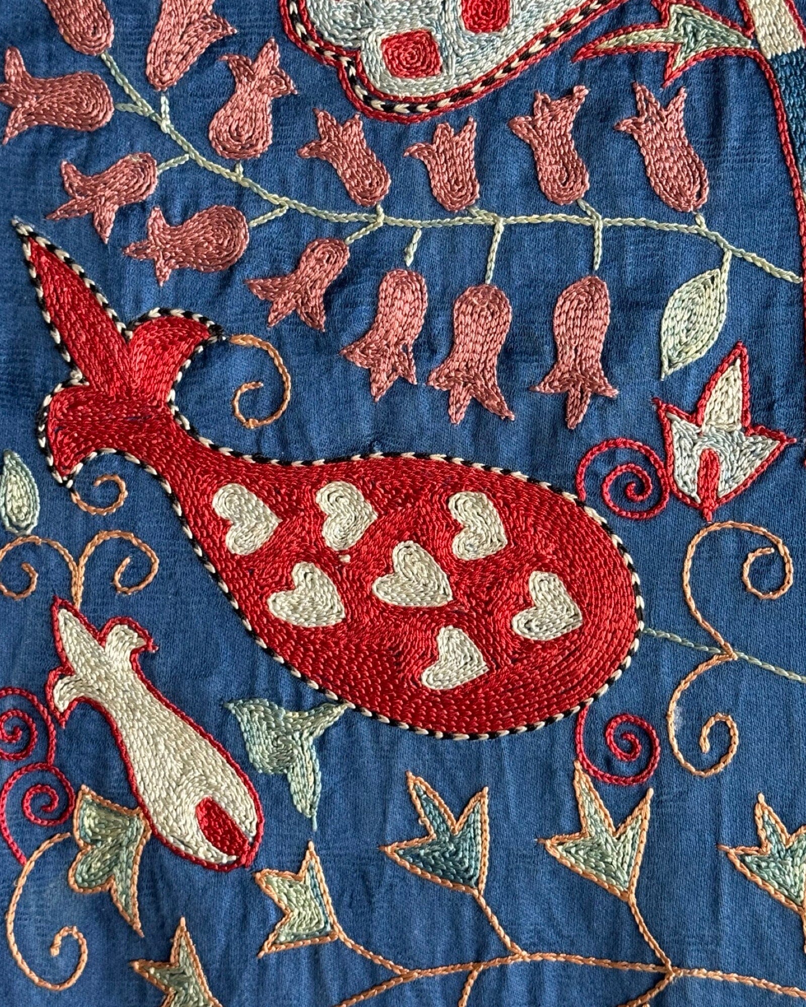 Hand Stitched Suzani (CSSU087624 | 82 x 108") Suzani Aziz Suzani