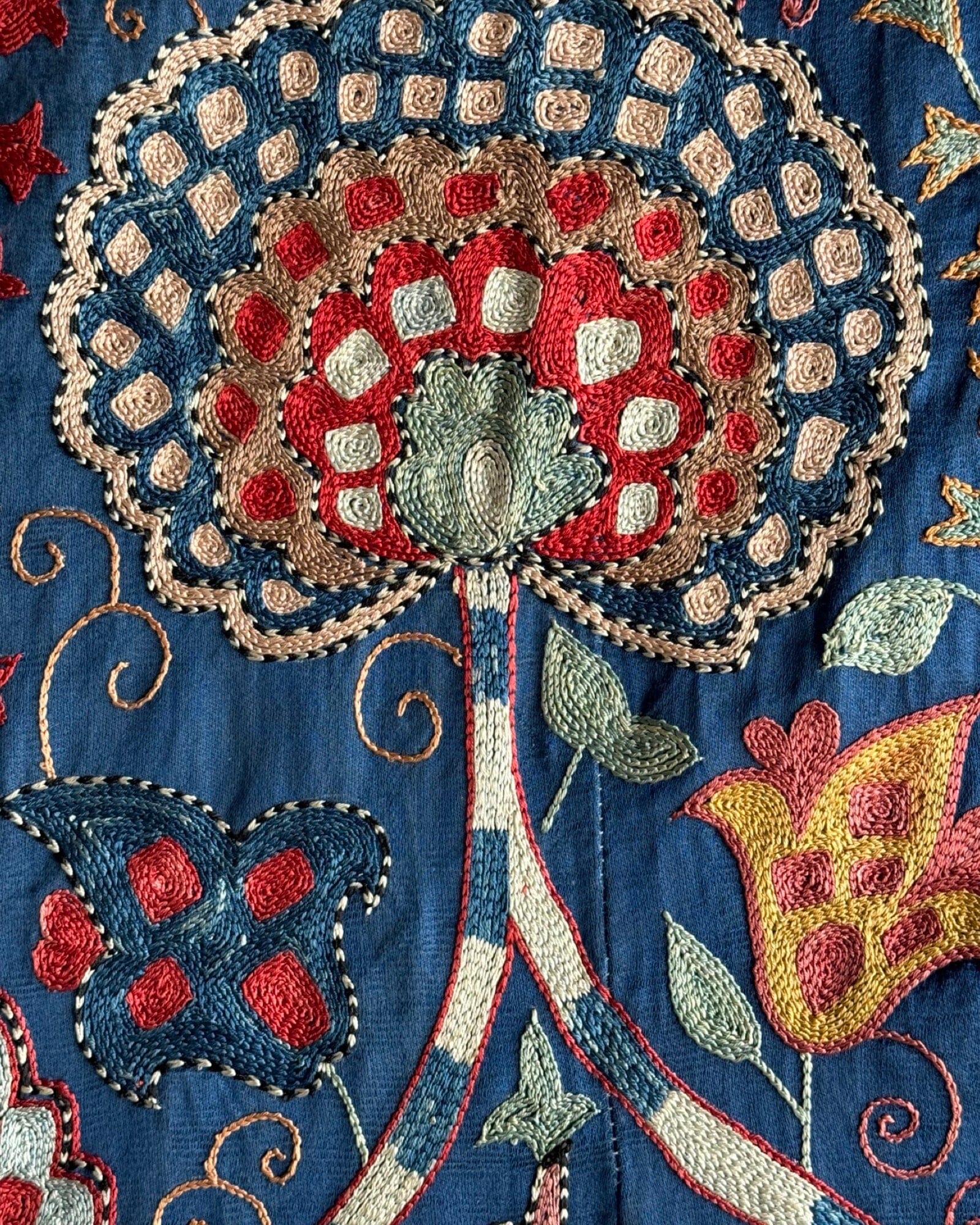 Hand Stitched Suzani (CSSU087624 | 82 x 108") Suzani Aziz Suzani