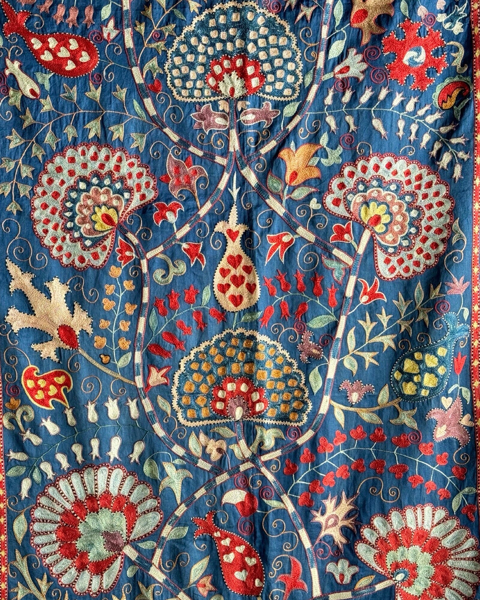 Hand Stitched Suzani (CSSU087624 | 82 x 108") Suzani Aziz Suzani