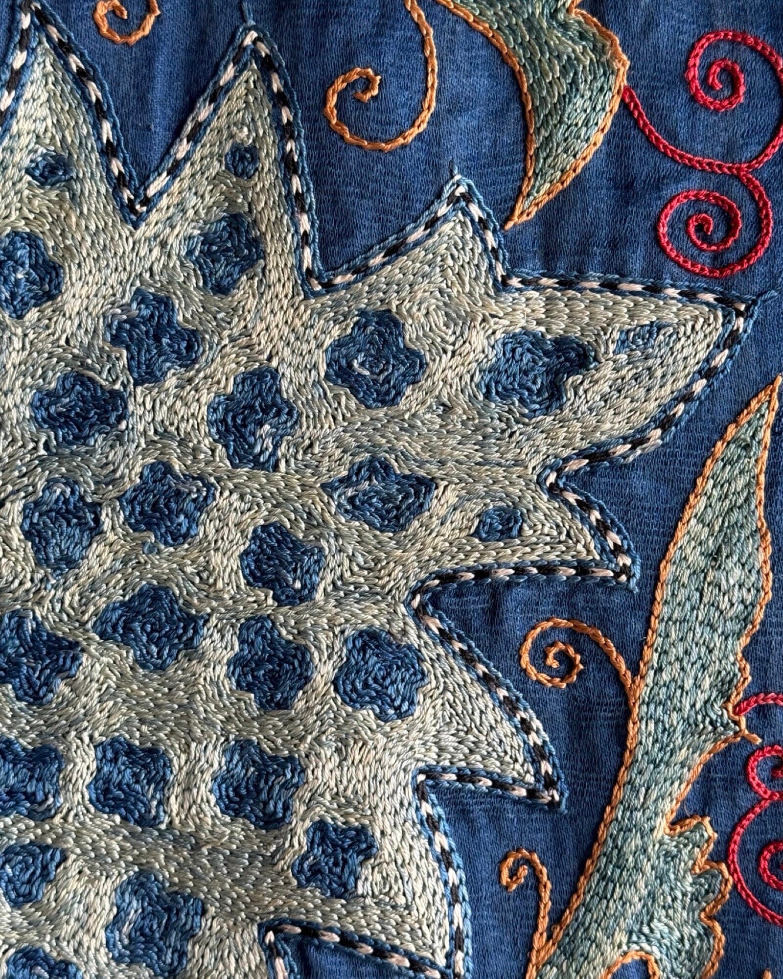 Hand Stitched Suzani (CSSU087624 | 82 x 108") Suzani Aziz Suzani