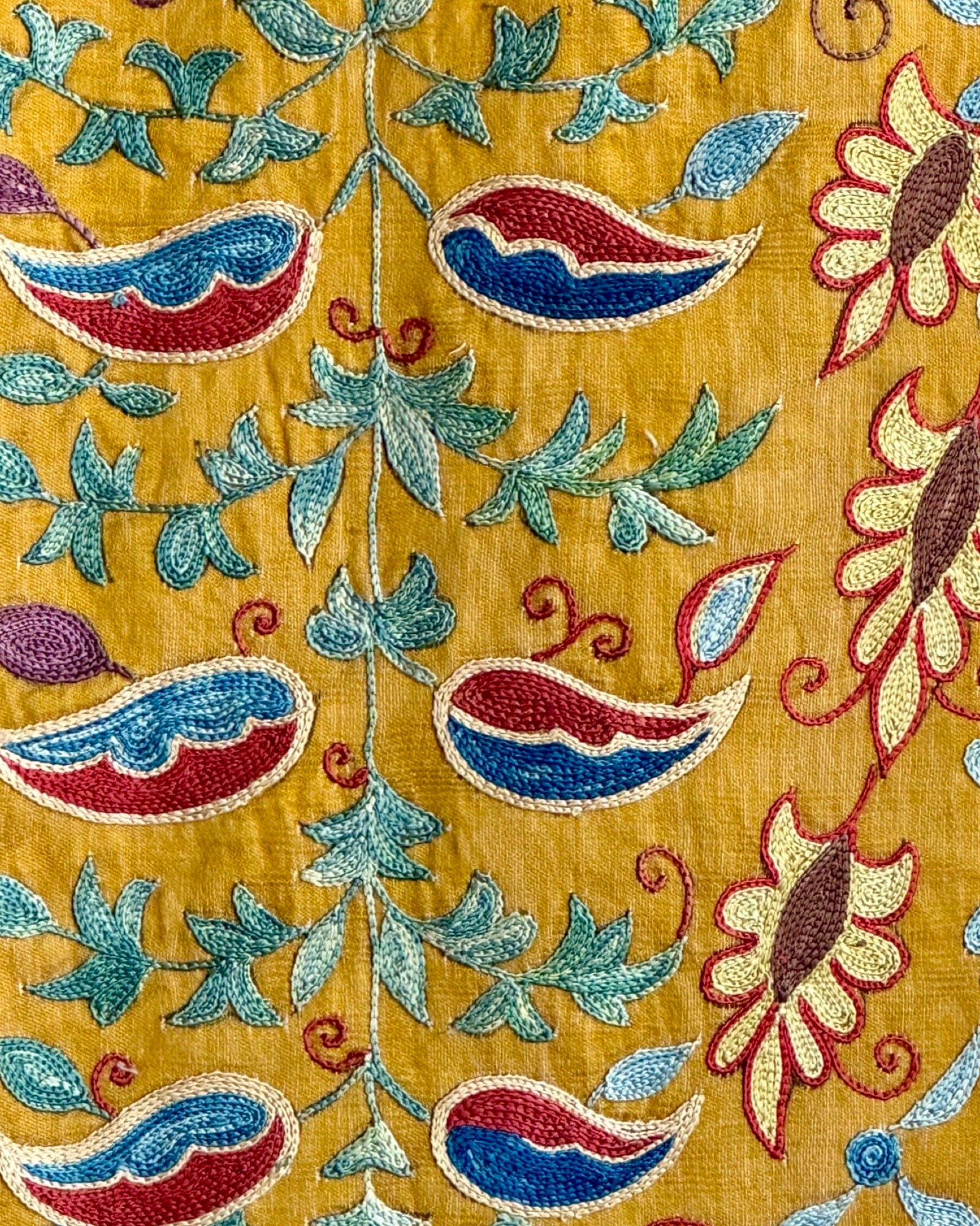 Hand Stitched Suzani (CSSU087824 | 64 x 94 ") Suzani Aziz Suzani