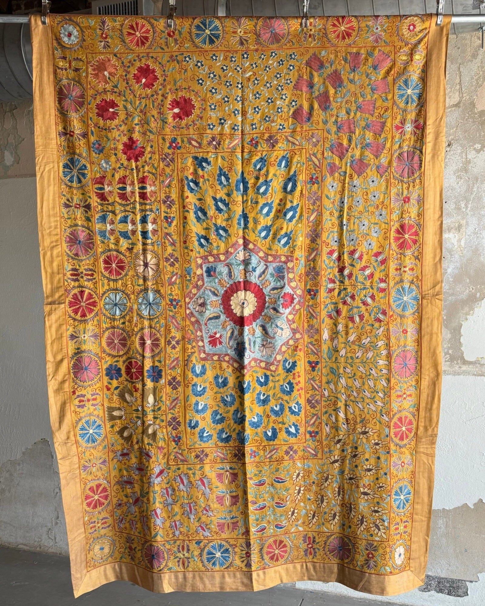 Hand Stitched Suzani (CSSU087824 | 64 x 94 ") Suzani Aziz Suzani