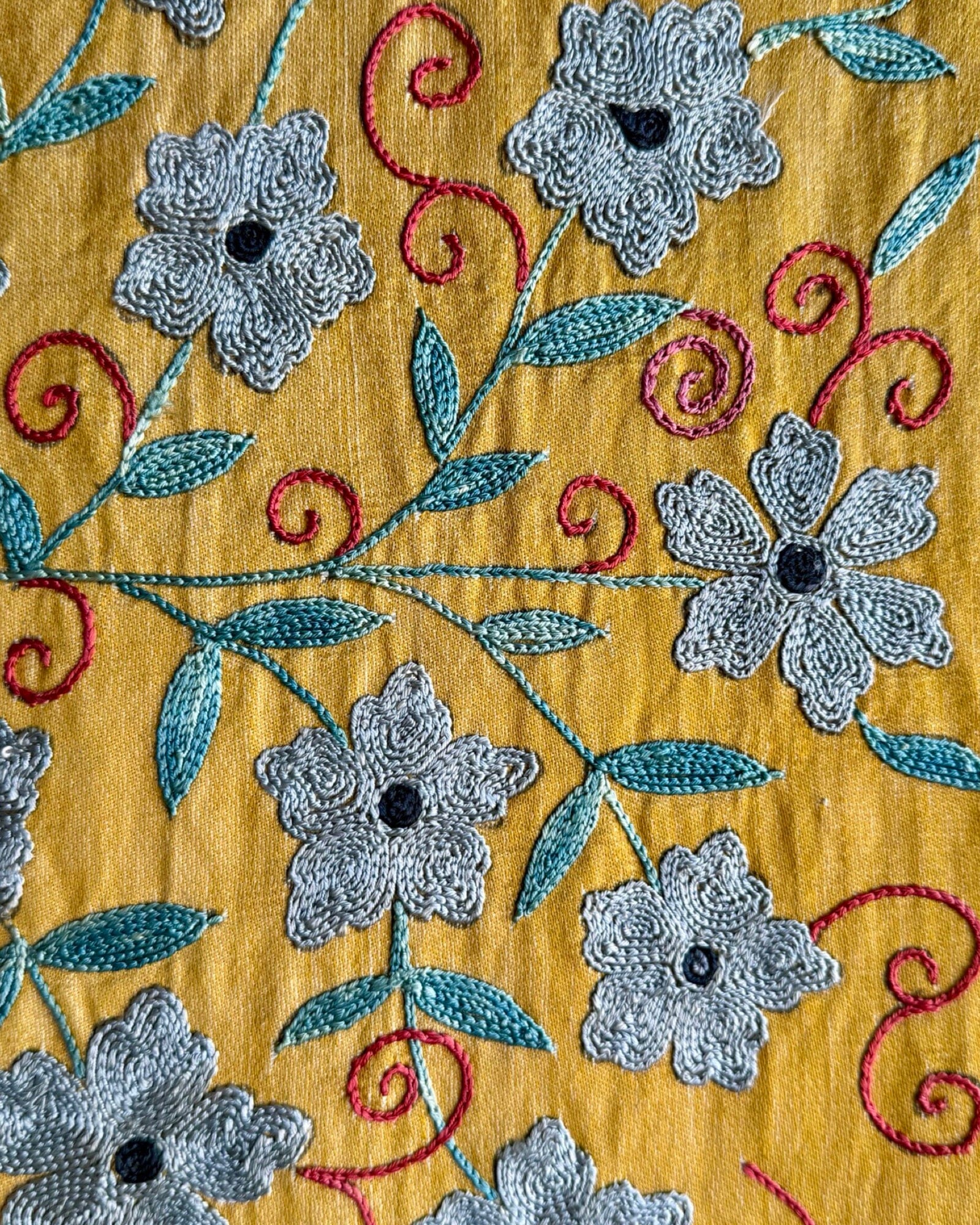 Hand Stitched Suzani (CSSU087824 | 64 x 94 ") Suzani Aziz Suzani