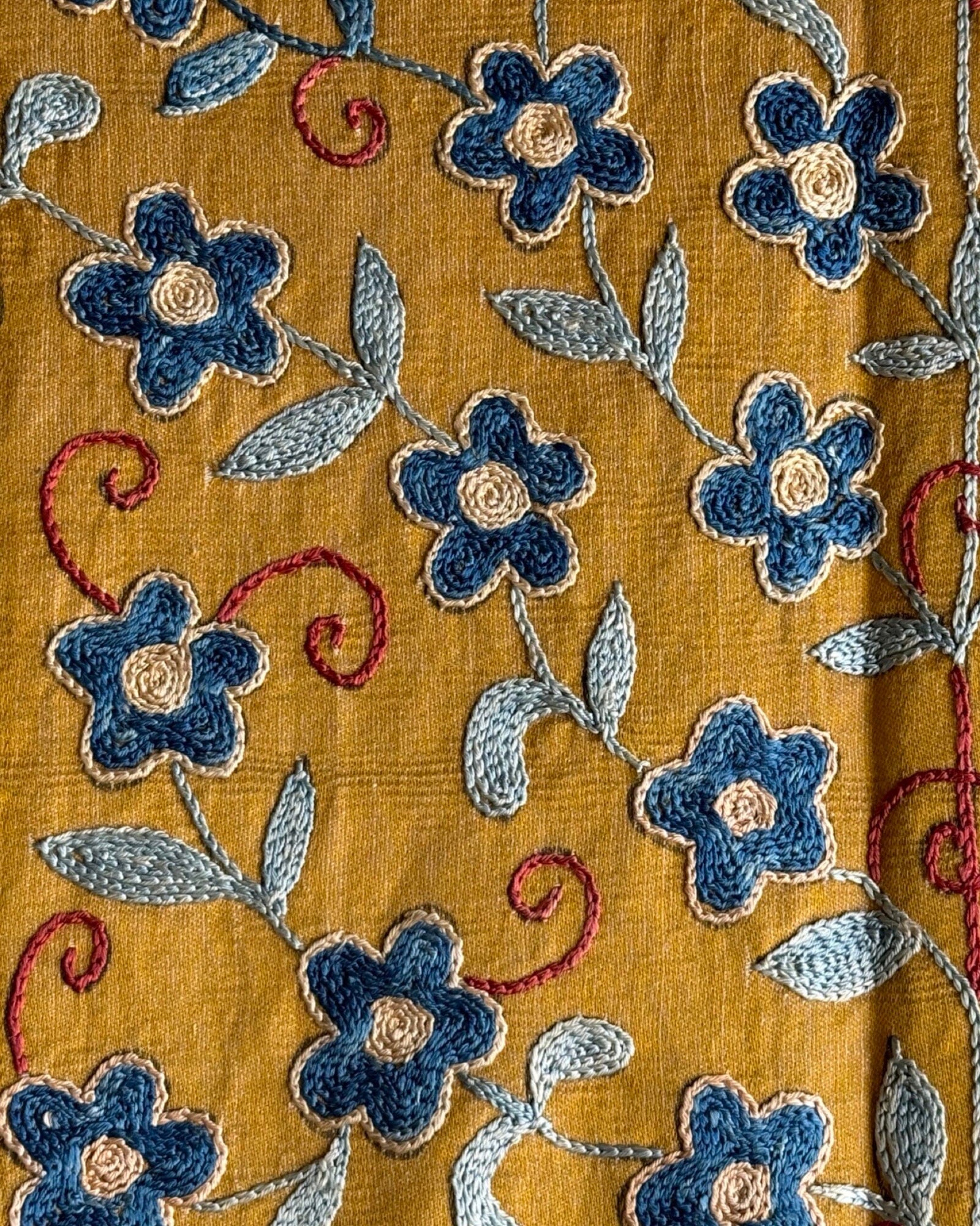 Hand Stitched Suzani (CSSU087824 | 64 x 94 ") Suzani Aziz Suzani