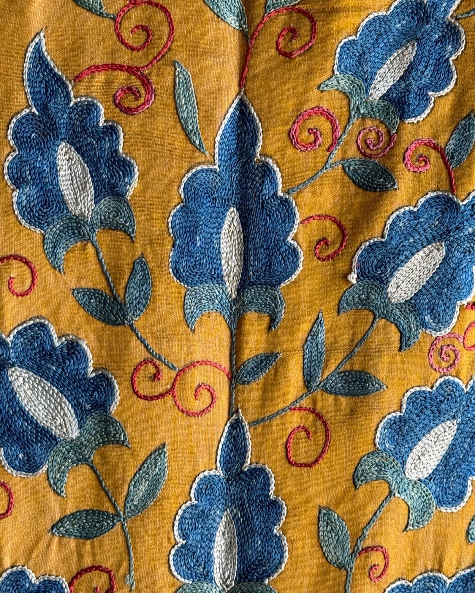 Hand Stitched Suzani (CSSU087824 | 64 x 94 ") Suzani Aziz Suzani