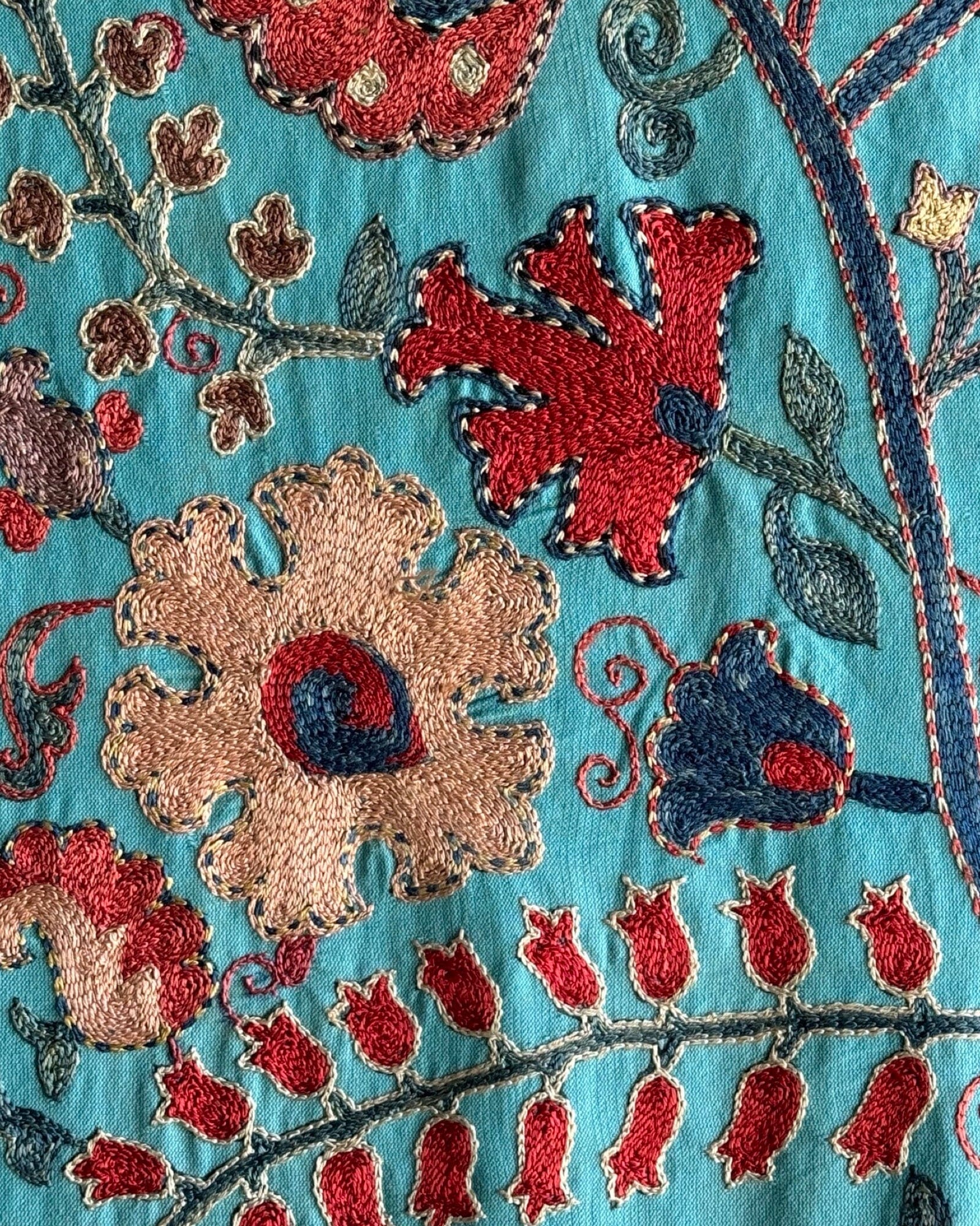 Hand Stitched Suzani (CSSU087924 | 80 x 107.5") Suzani Aziz Suzani