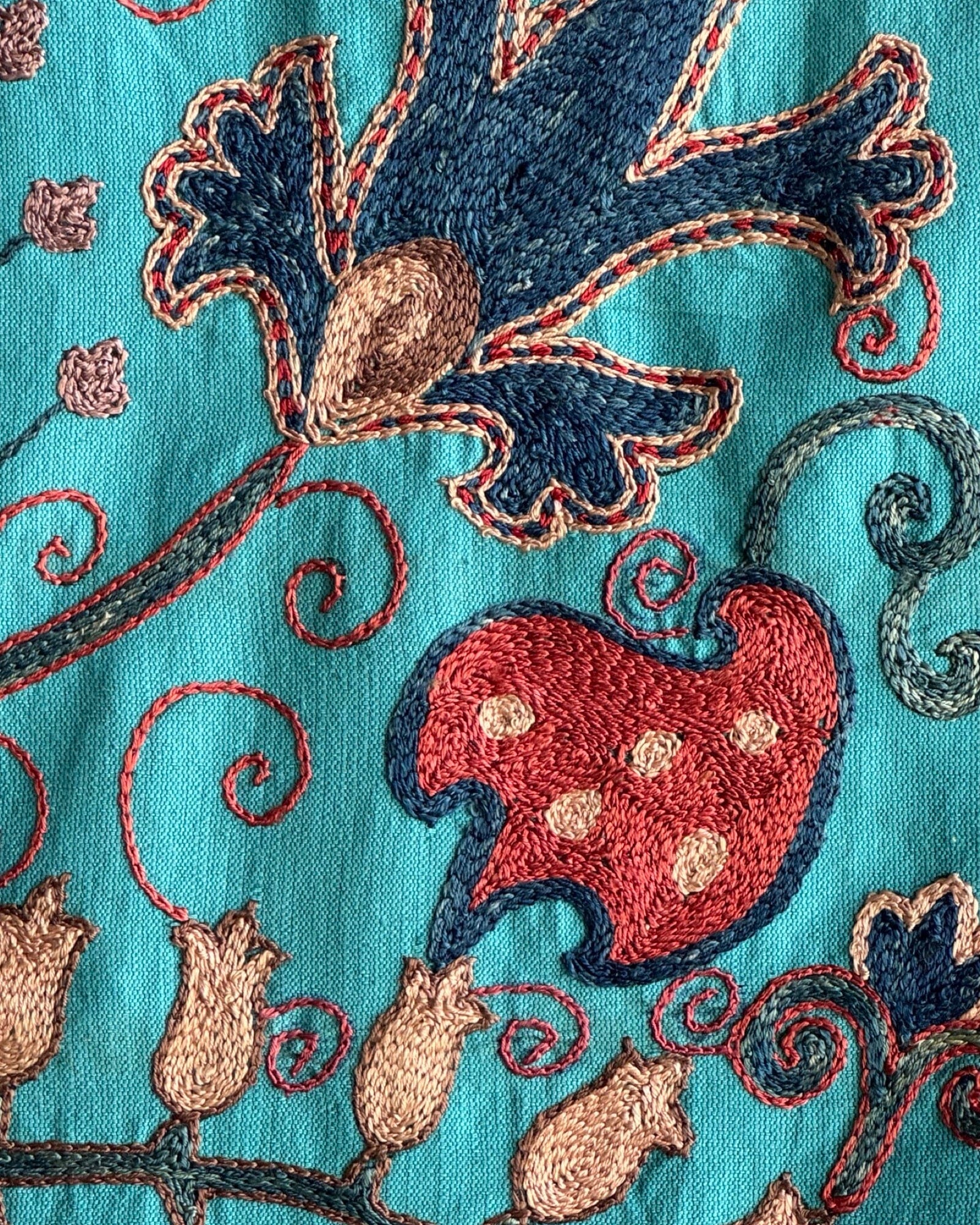 Hand Stitched Suzani (CSSU087924 | 80 x 107.5") Suzani Aziz Suzani
