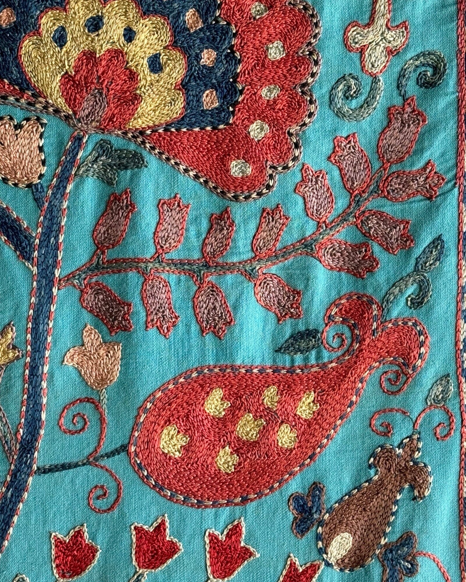 Hand Stitched Suzani (CSSU087924 | 80 x 107.5") Suzani Aziz Suzani