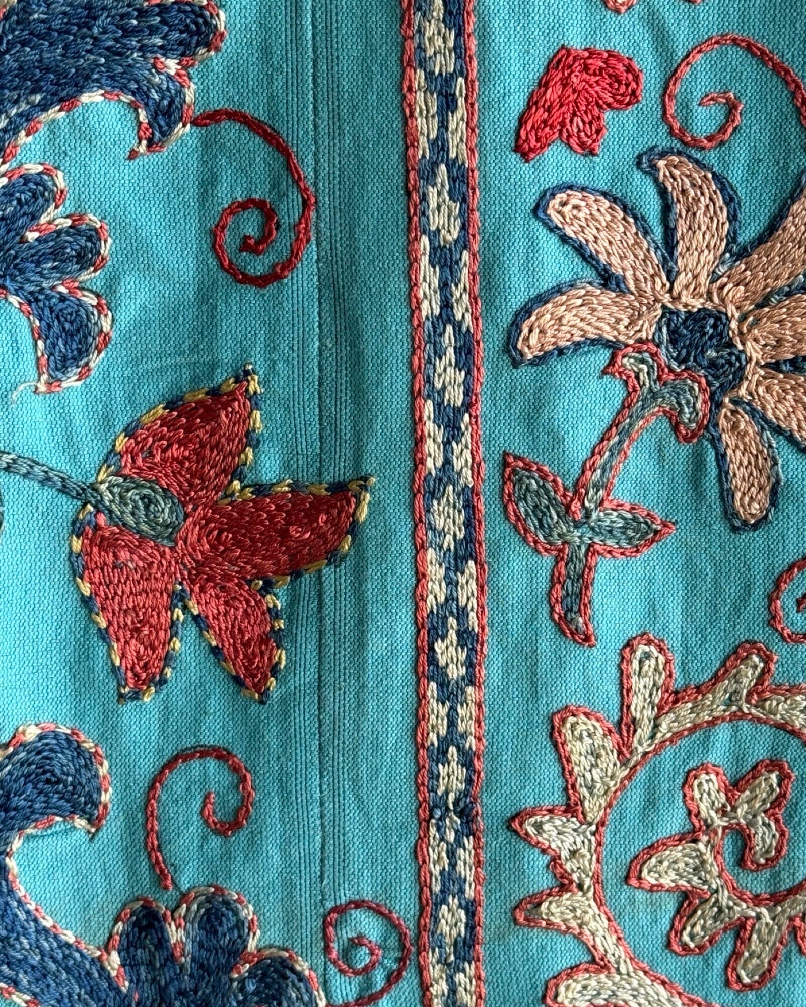 Hand Stitched Suzani (CSSU087924 | 80 x 107.5") Suzani Aziz Suzani