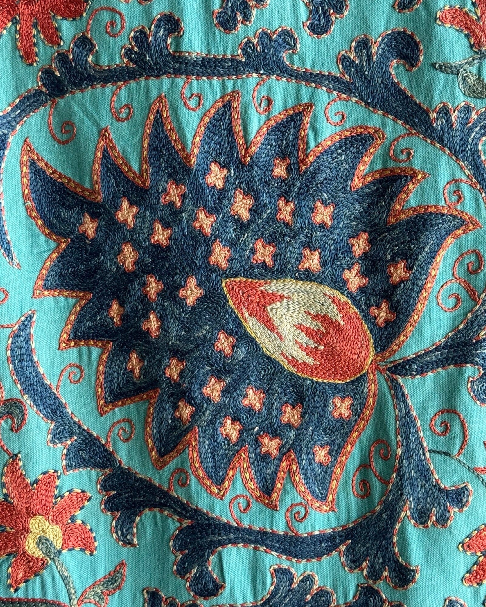 Hand Stitched Suzani (CSSU087924 | 80 x 107.5") Suzani Aziz Suzani