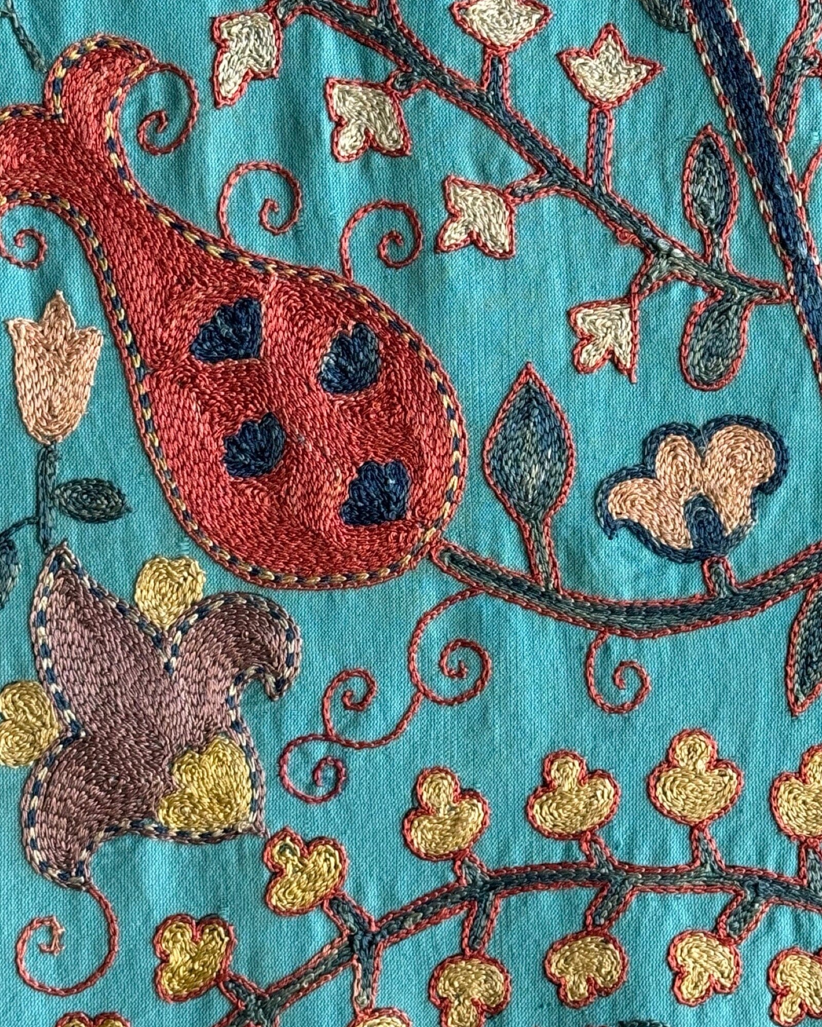 Hand Stitched Suzani (CSSU087924 | 80 x 107.5") Suzani Aziz Suzani