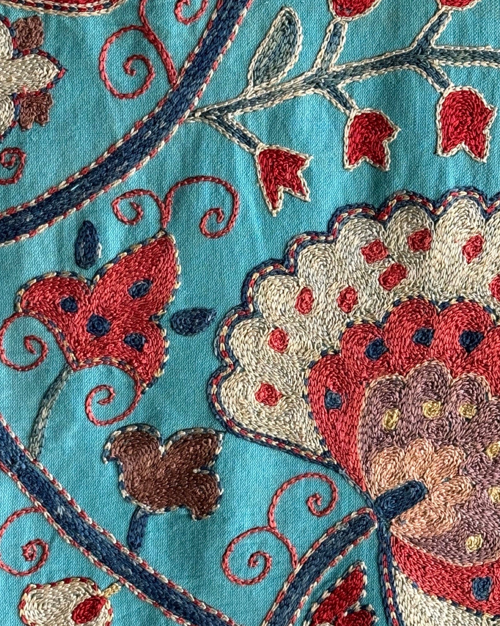 Hand Stitched Suzani (CSSU087924 | 80 x 107.5") Suzani Aziz Suzani