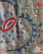 Hand Stitched Suzani (CSSU088124 | 84 x 109") Suzani Aziz Suzani
