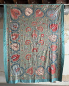 Hand Stitched Suzani (CSSU088124 | 84 x 109") Suzani Aziz Suzani