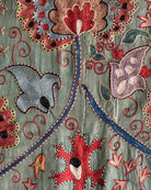 Hand Stitched Suzani (CSSU088124 | 84 x 109") Suzani Aziz Suzani