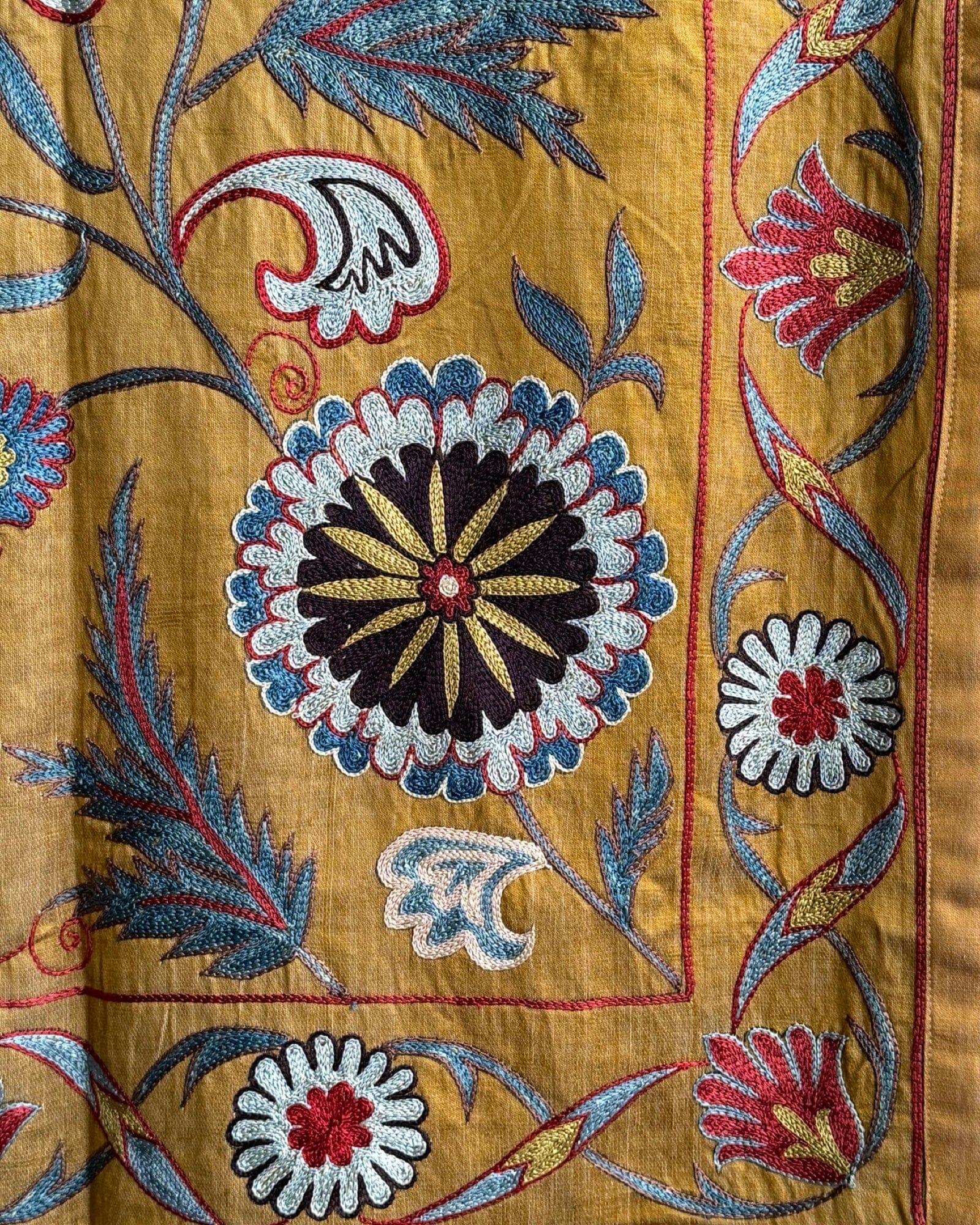 Hand Stitched Suzani (CSSU088224 | 63 x 87") Suzani Aziz Suzani