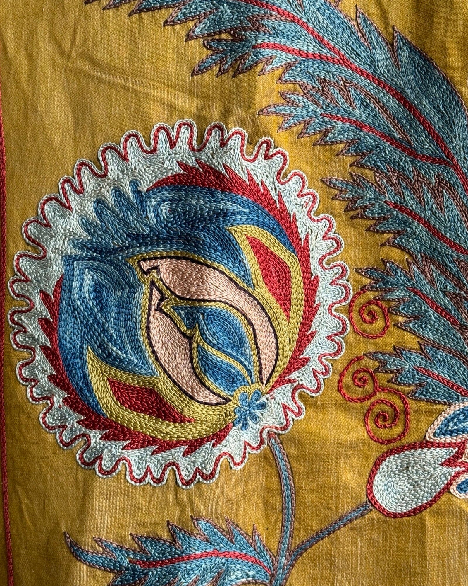 Hand Stitched Suzani (CSSU088224 | 63 x 87") Suzani Aziz Suzani