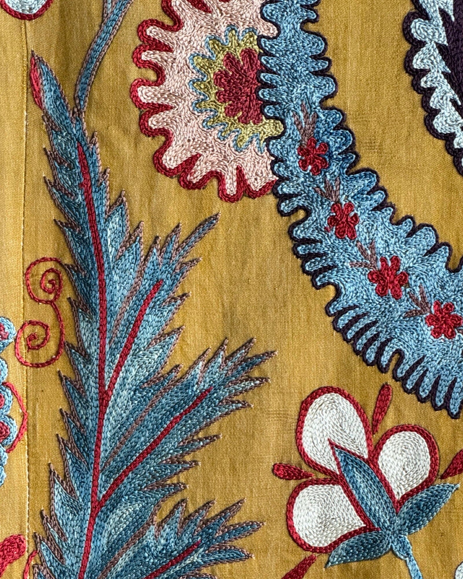 Hand Stitched Suzani (CSSU088224 | 63 x 87") Suzani Aziz Suzani