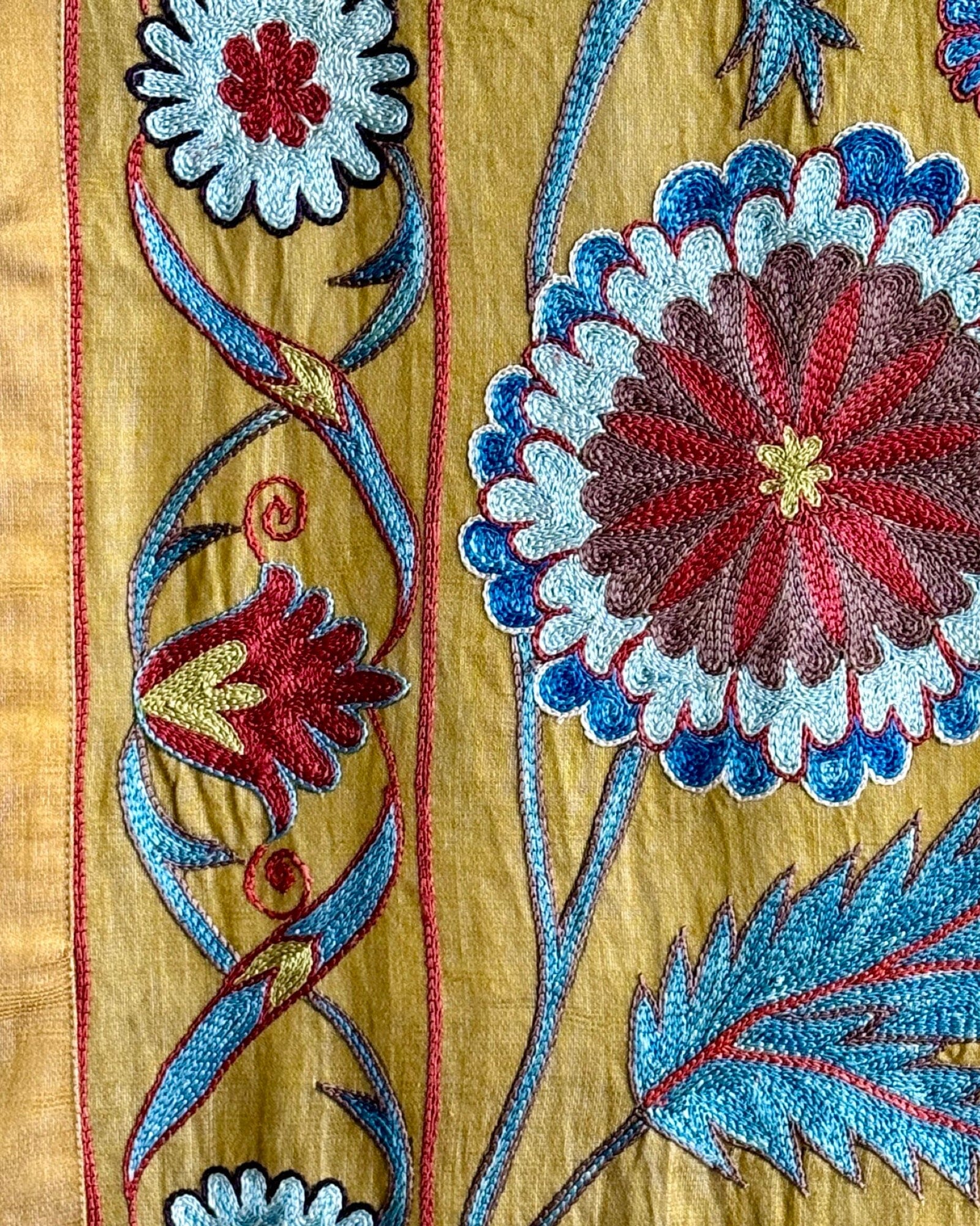 Hand Stitched Suzani (CSSU088224 | 63 x 87") Suzani Aziz Suzani