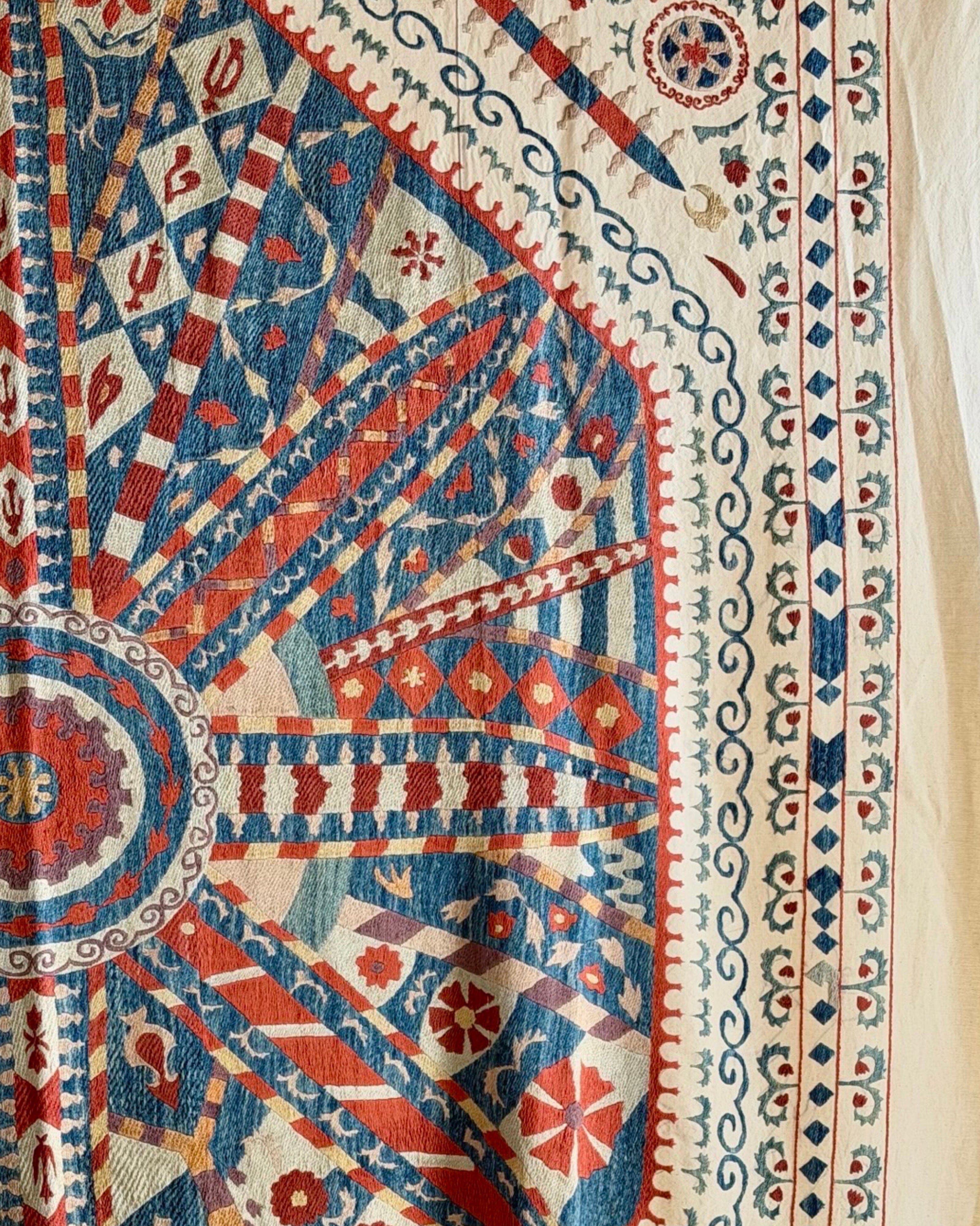 Hand Stitched Suzani (CSSU201321 | 74 x 107") Suzani Aziz Suzani