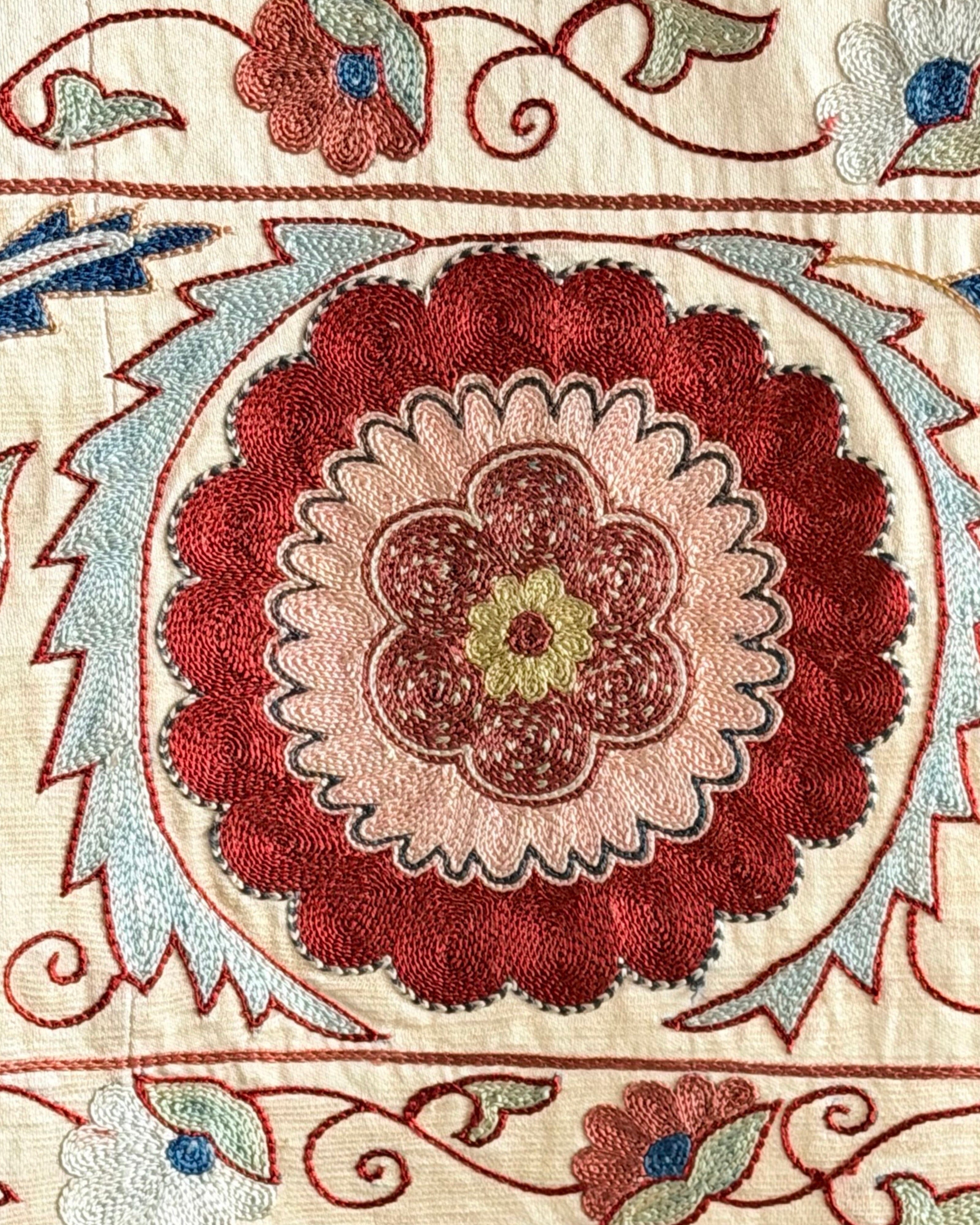 Hand Stitched Suzani (CSSU221322| 62 x 78") Suzani Aziz Suzani