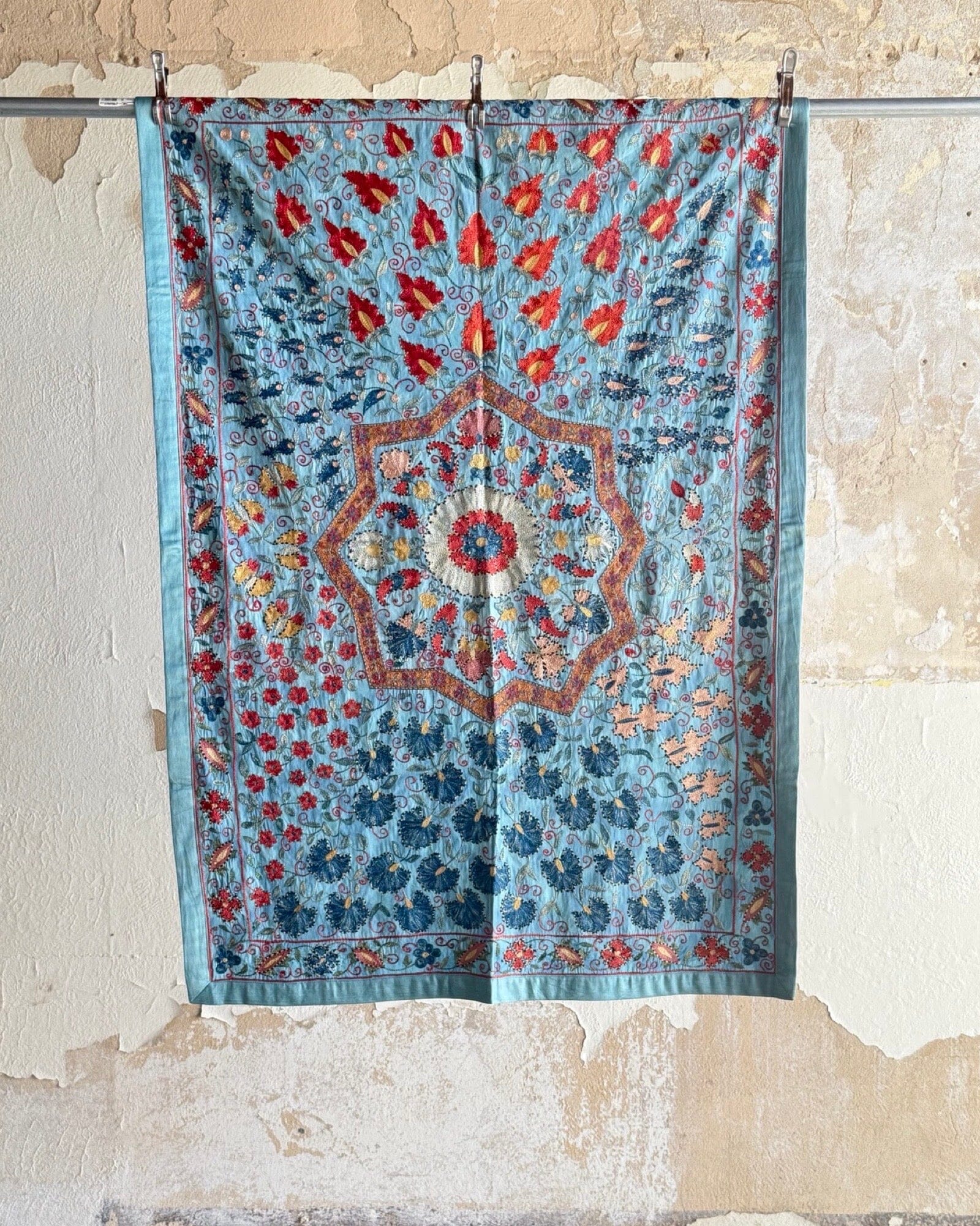 Hand Stitched Suzani (CSSU40925 | 41.5 x 59.5") Suzani Aziz Suzani