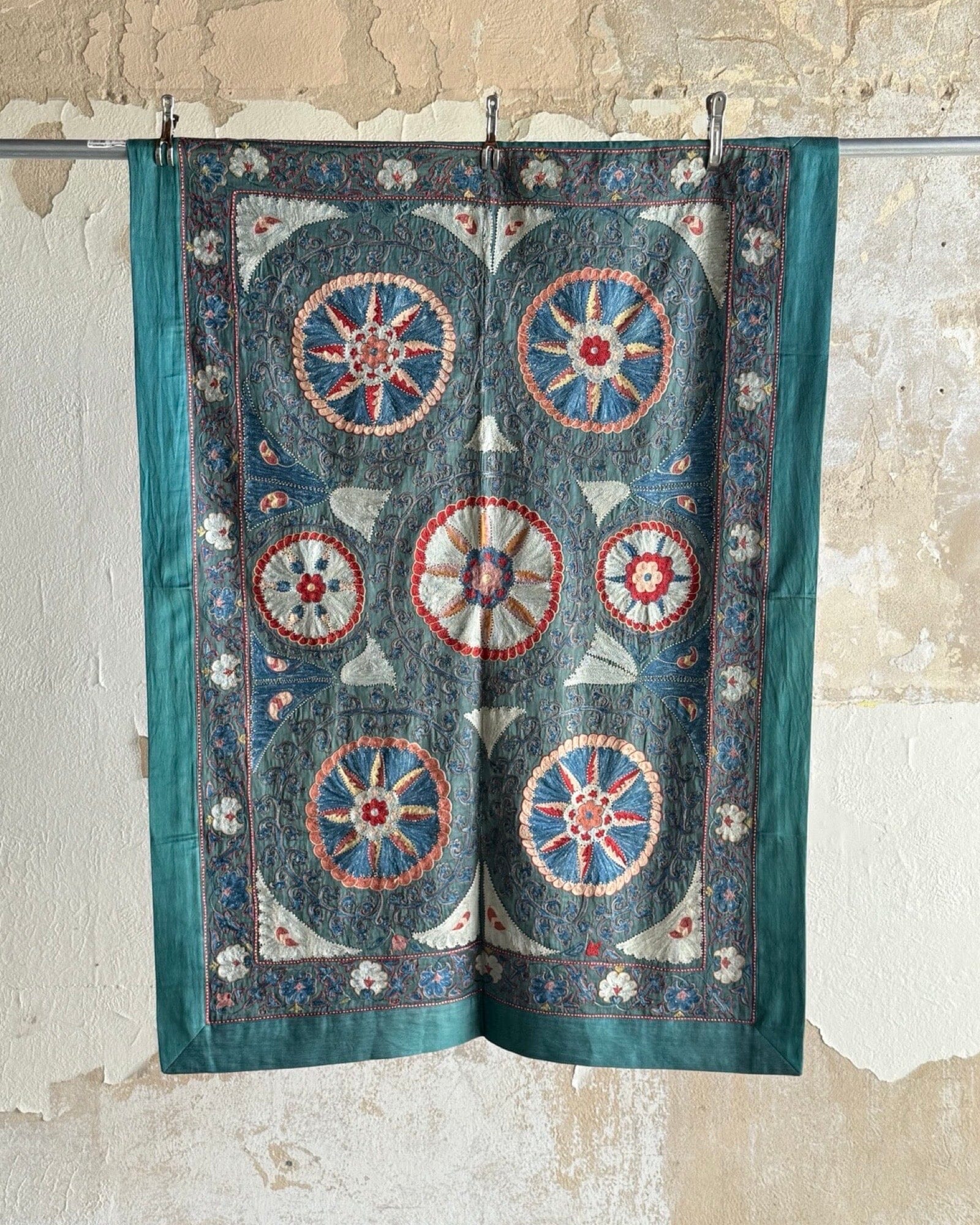 Hand Stitched Suzani (CSSU41325 | 44 x 61") Suzani Aziz Suzani