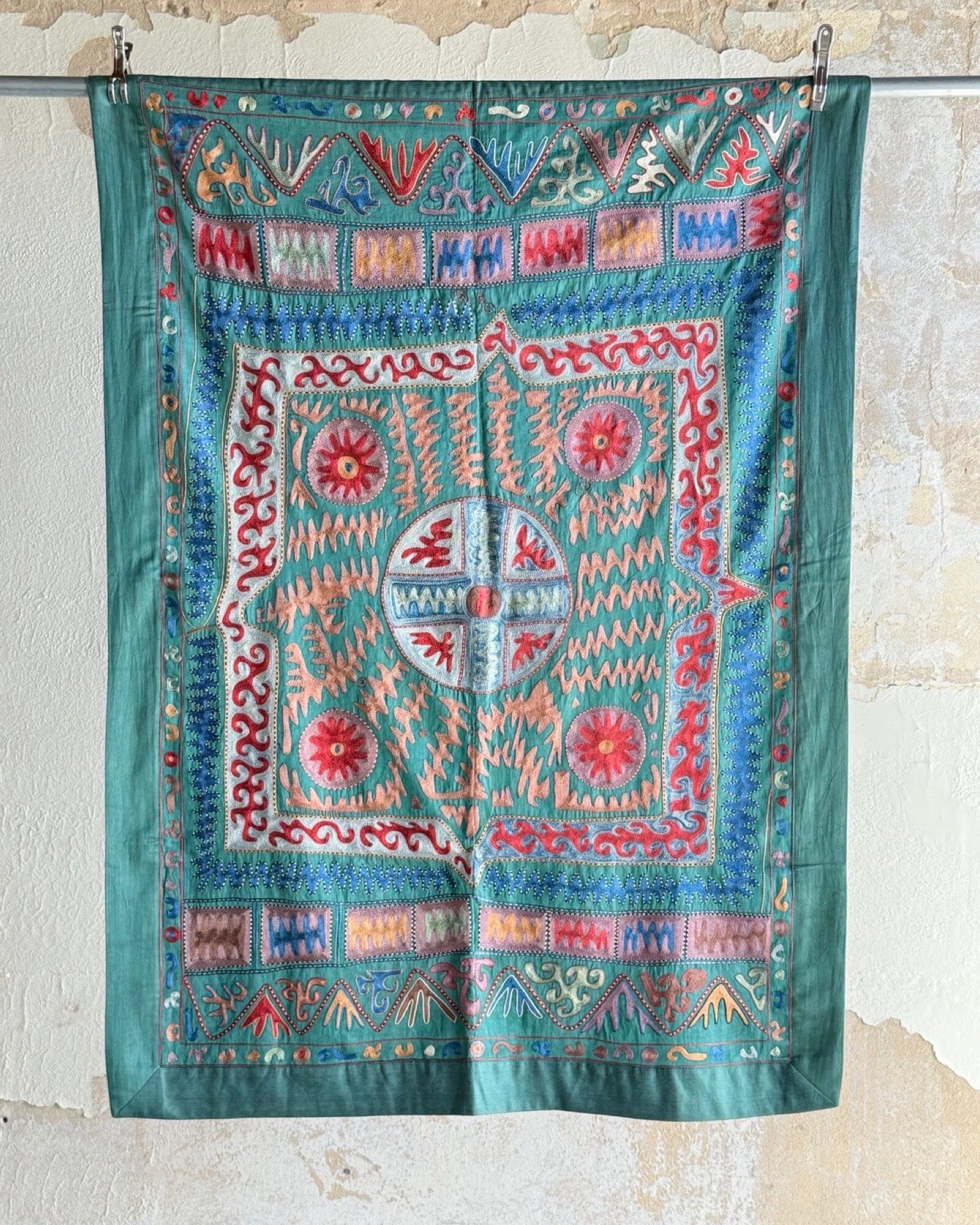 Hand Stitched Suzani (CSSU42225 | 44x63") Suzani Aziz Suzani