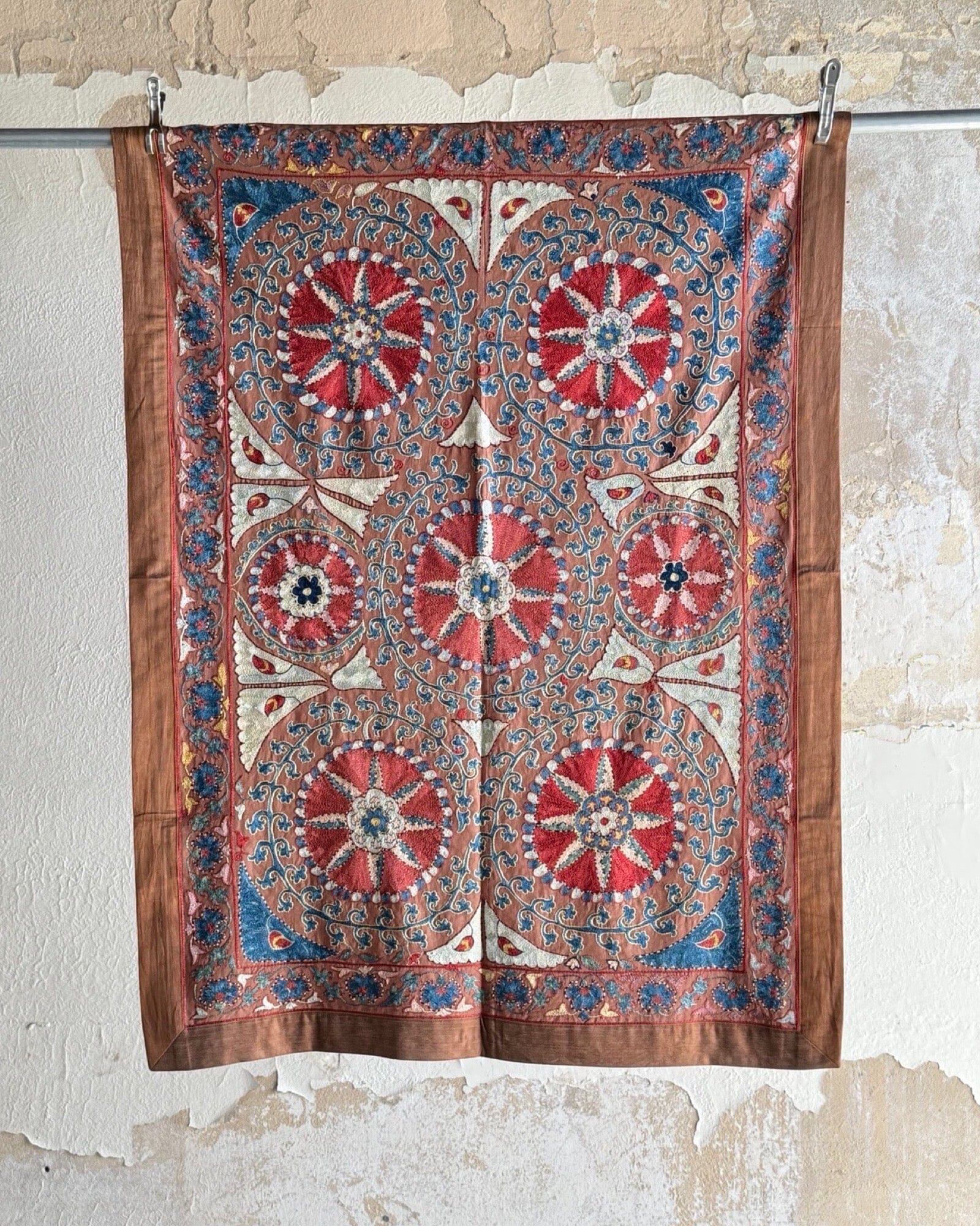 Hand Stitched Suzani (CSSU42325 | 42 x 58") Suzani Aziz Suzani