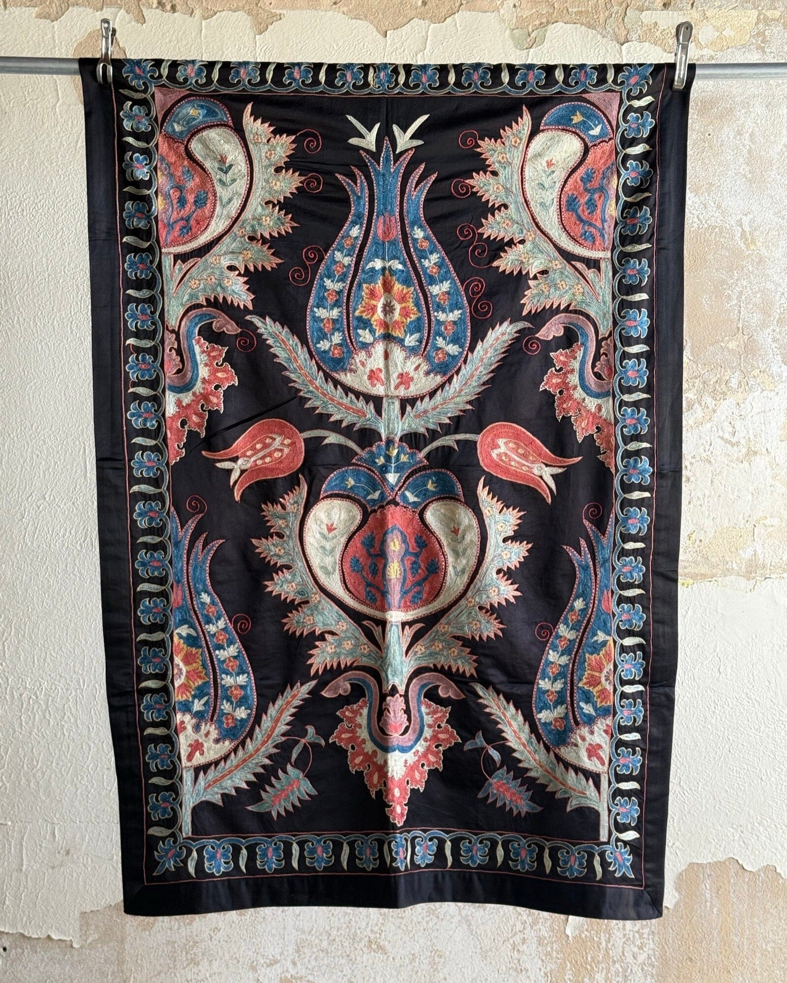 Hand Stitched Suzani (CSSU42525 | 42 x 61") Suzani Aziz Suzani