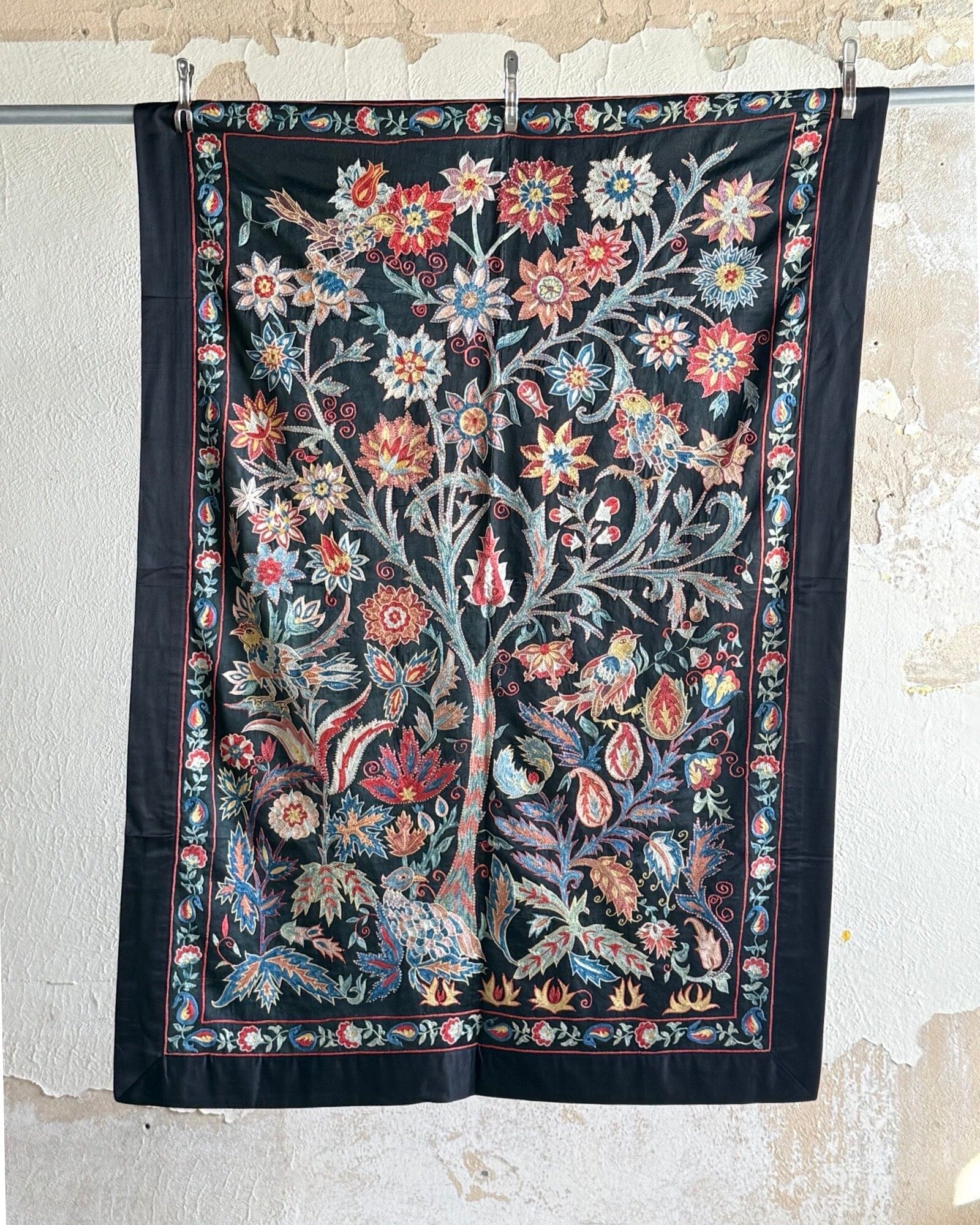 Hand Stitched Suzani (CSSU42625 | 45 x 64") Suzani Aziz Suzani