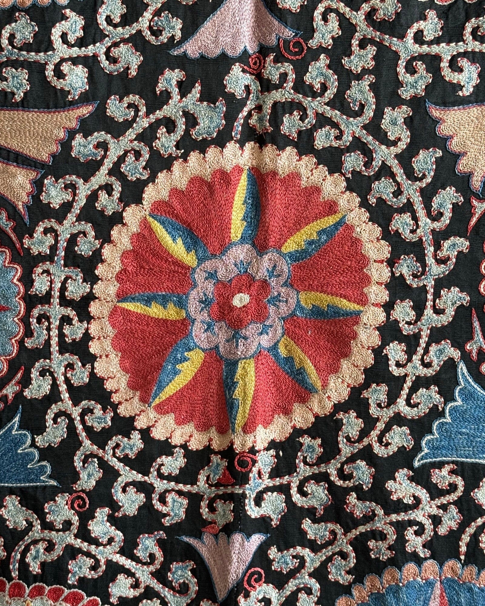 Hand Stitched Suzani (CSSU42925 | 44 x 59") Suzani Aziz Suzani