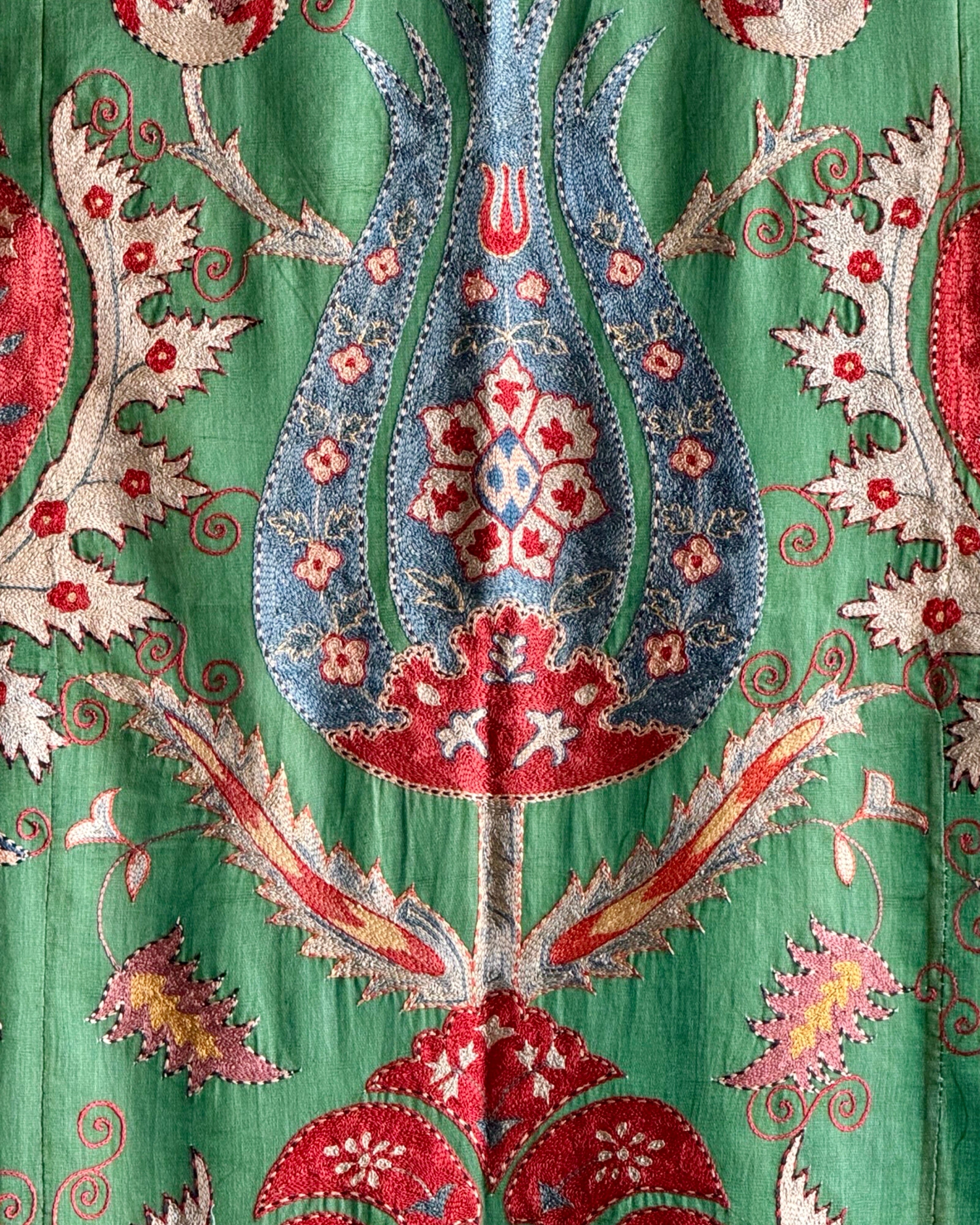 Hand Stitched Suzani (CSSU43125 | 63 x 88") Suzani Aziz Suzani